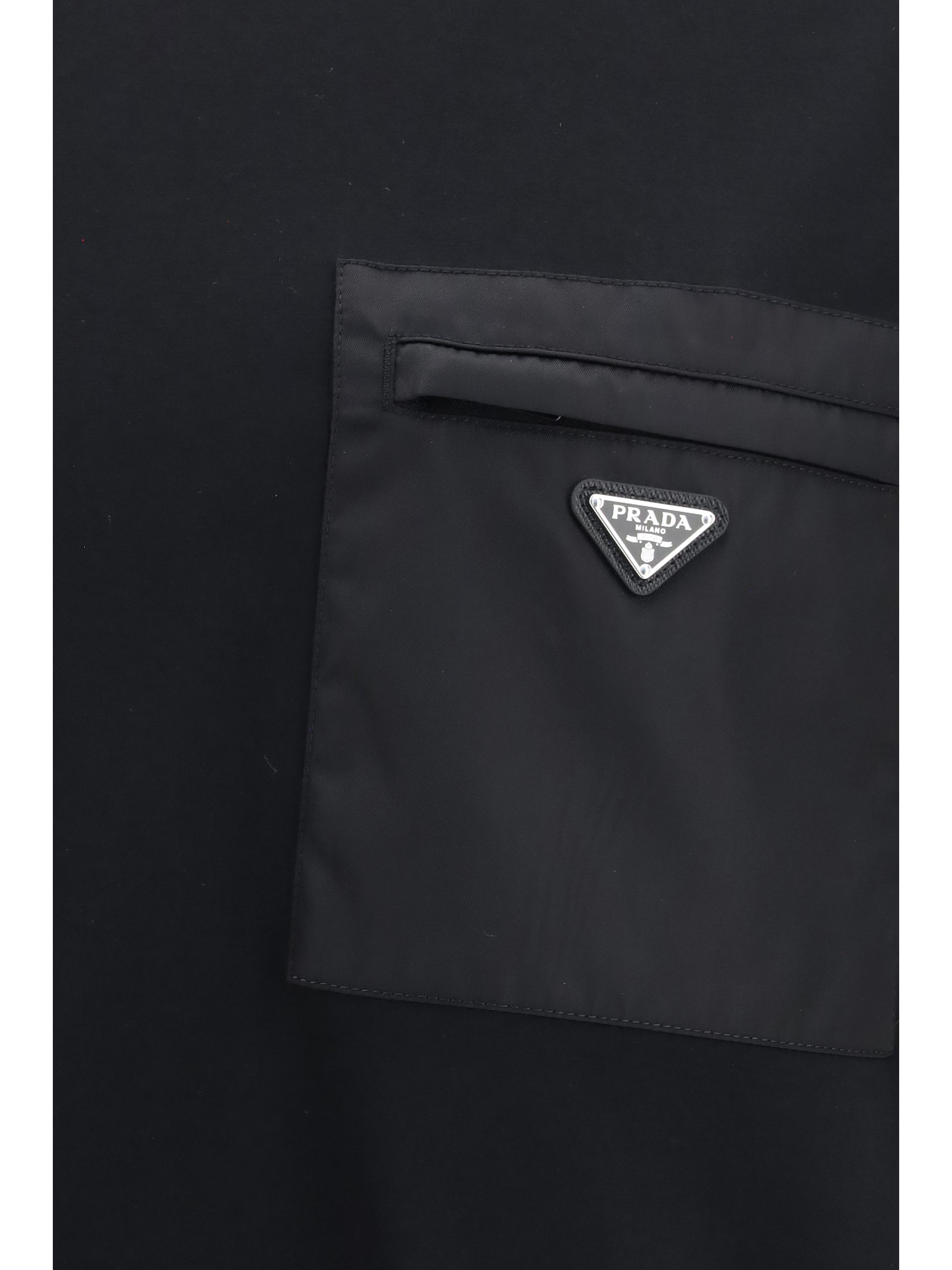 Prada Men Pocket T-Shirt With Logo PRADA