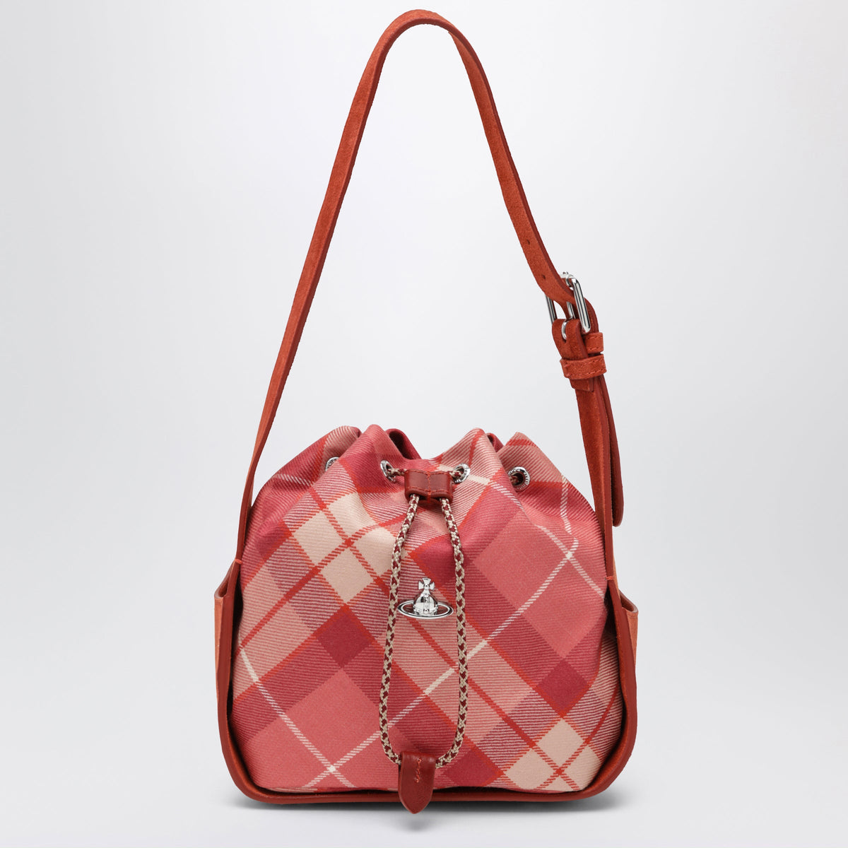 Vivienne Westwood Pink Tartan Shoulder Bag Women VIVIENNE WESTWOOD