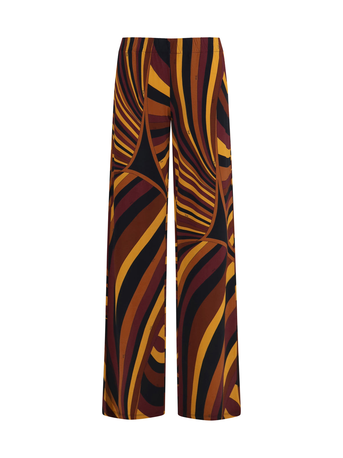 Pucci Women Satin Jersey Pants In Iride Print PUCCI