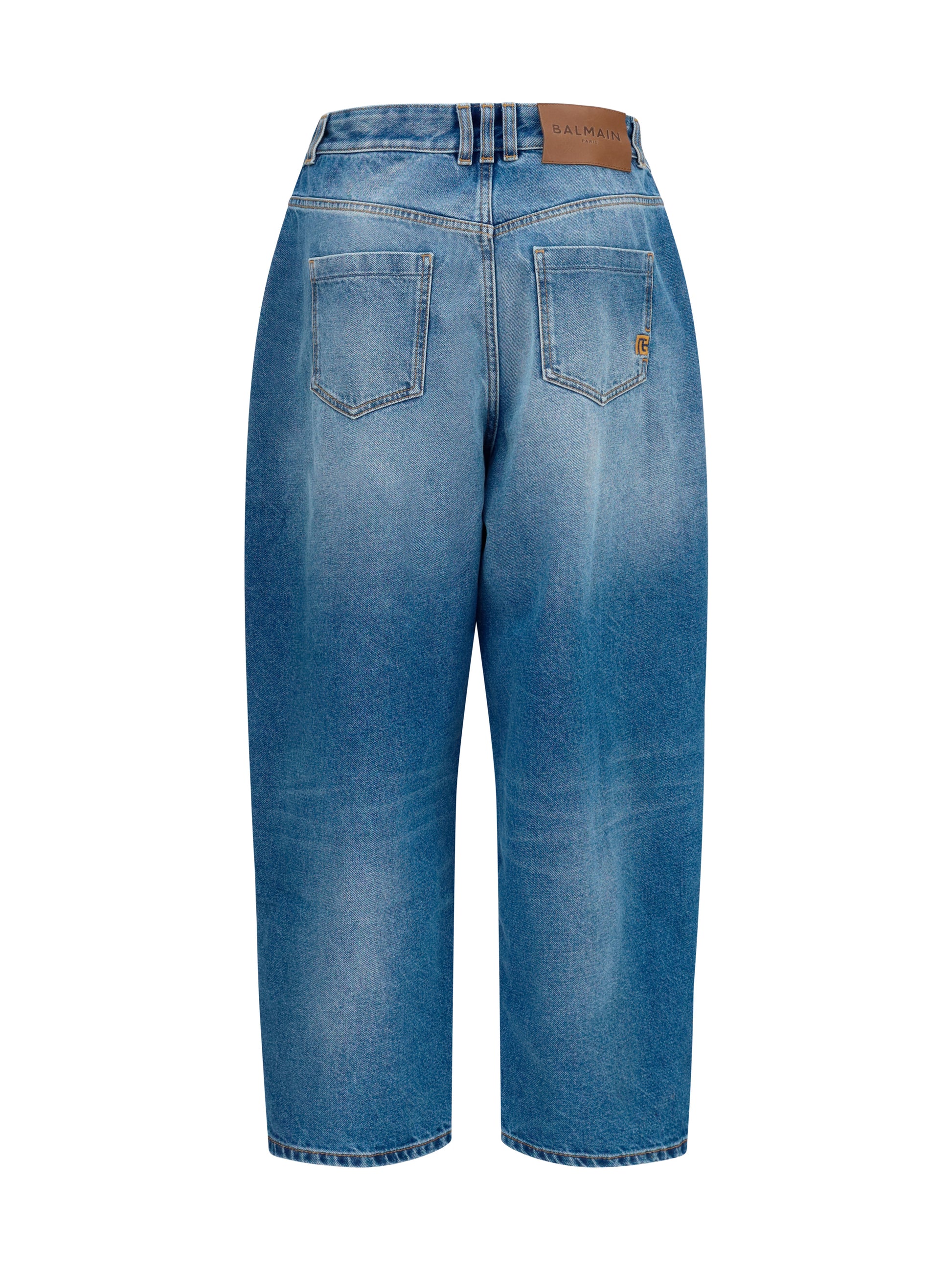 Balmain Women Barrel Denim Jeans BALMAIN