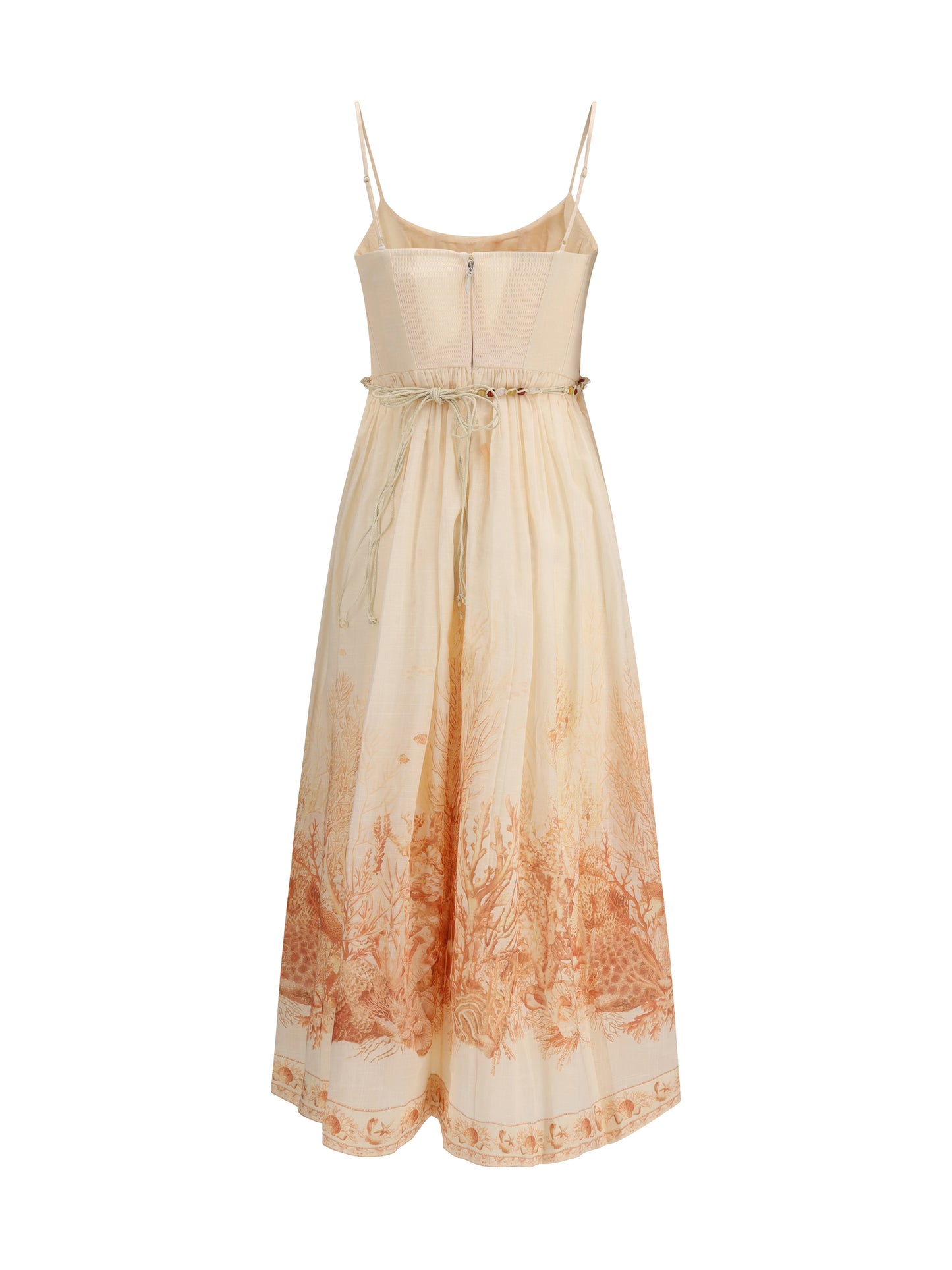 Zimmermann Women Wanderlust Corset Midi Dress ZIMMERMANN