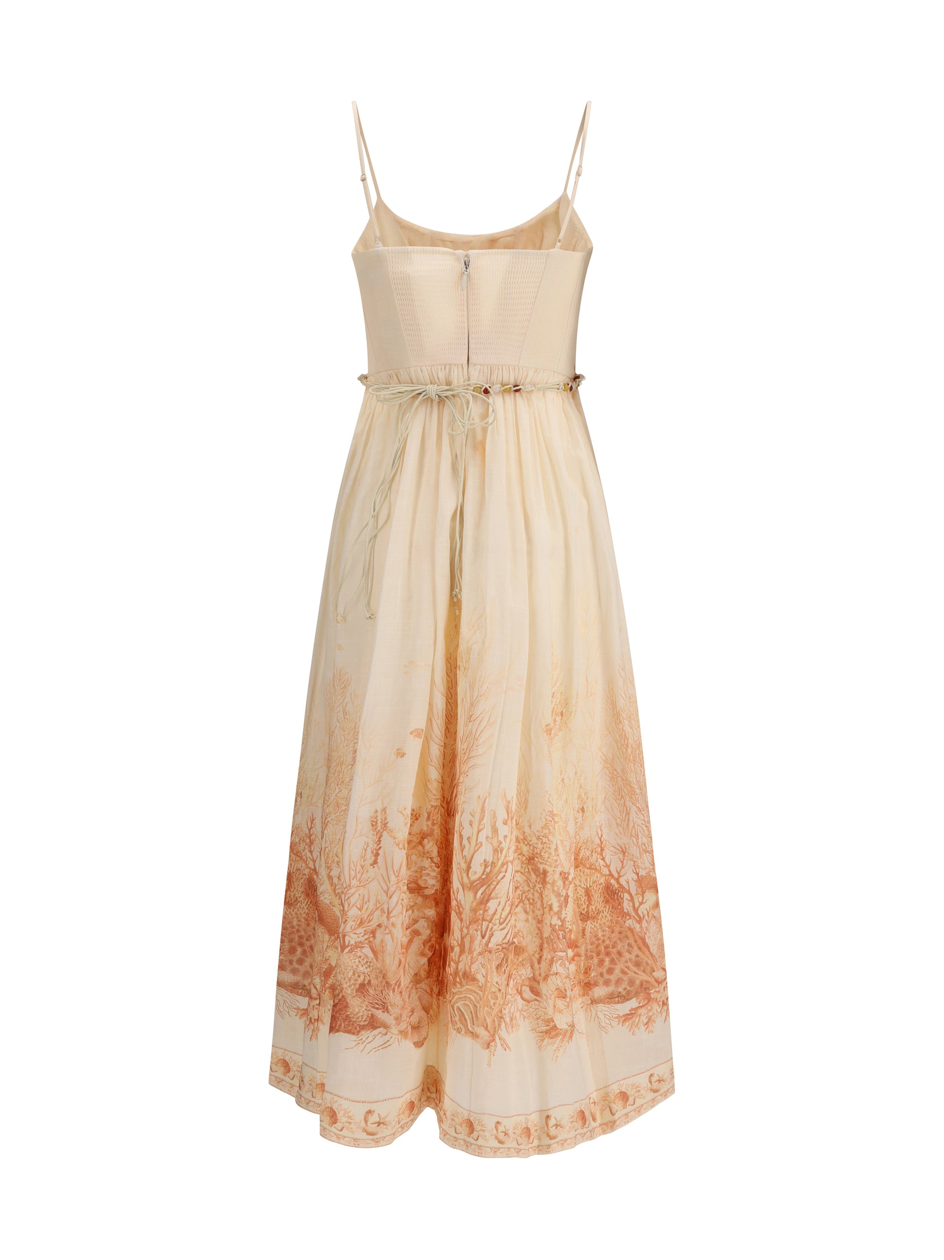 Zimmermann Women Wanderlust Corset Midi Dress ZIMMERMANN