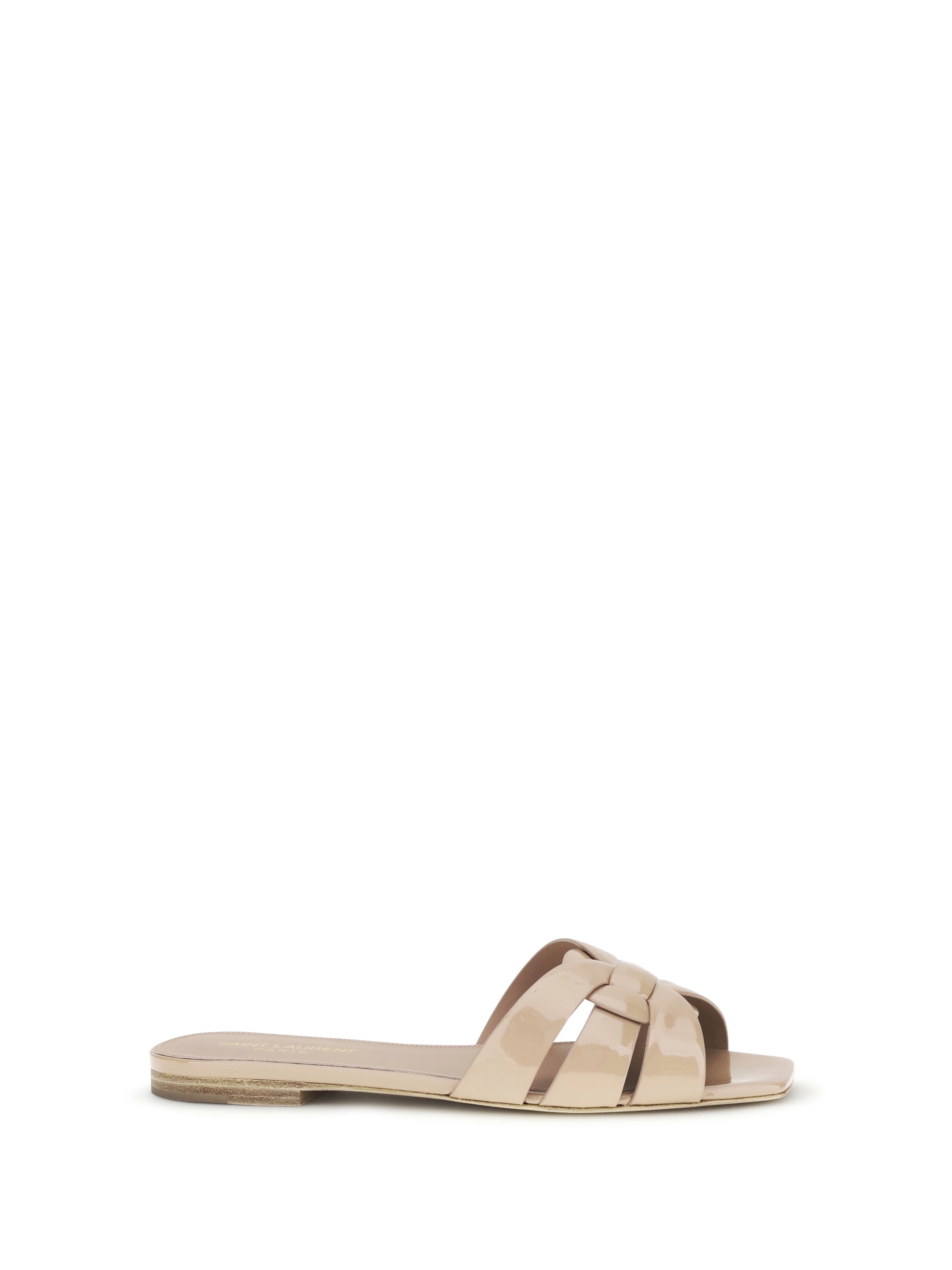 Saint Laurent Women Tribute Patent Leather Sandals SAINT LAURENT