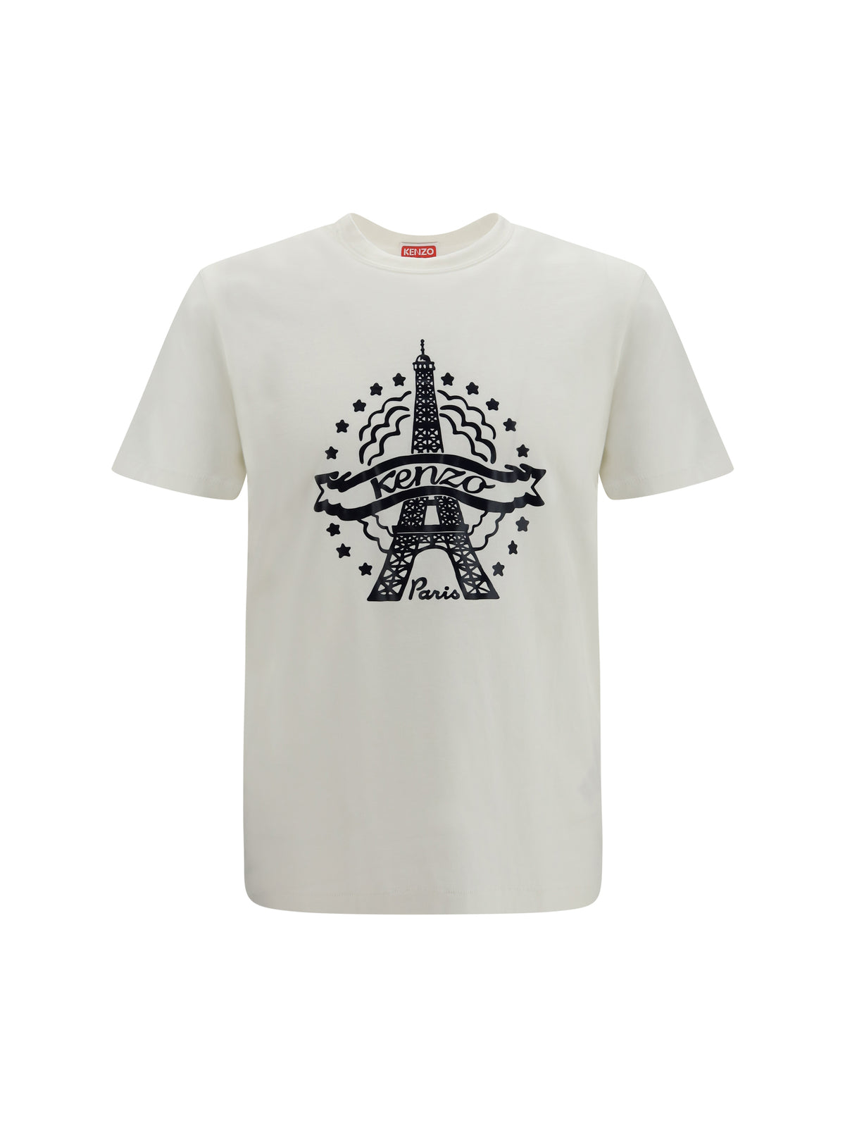Kenzo Men Kenzo Eiffel Tower Design Cotton T-Shirt KENZO