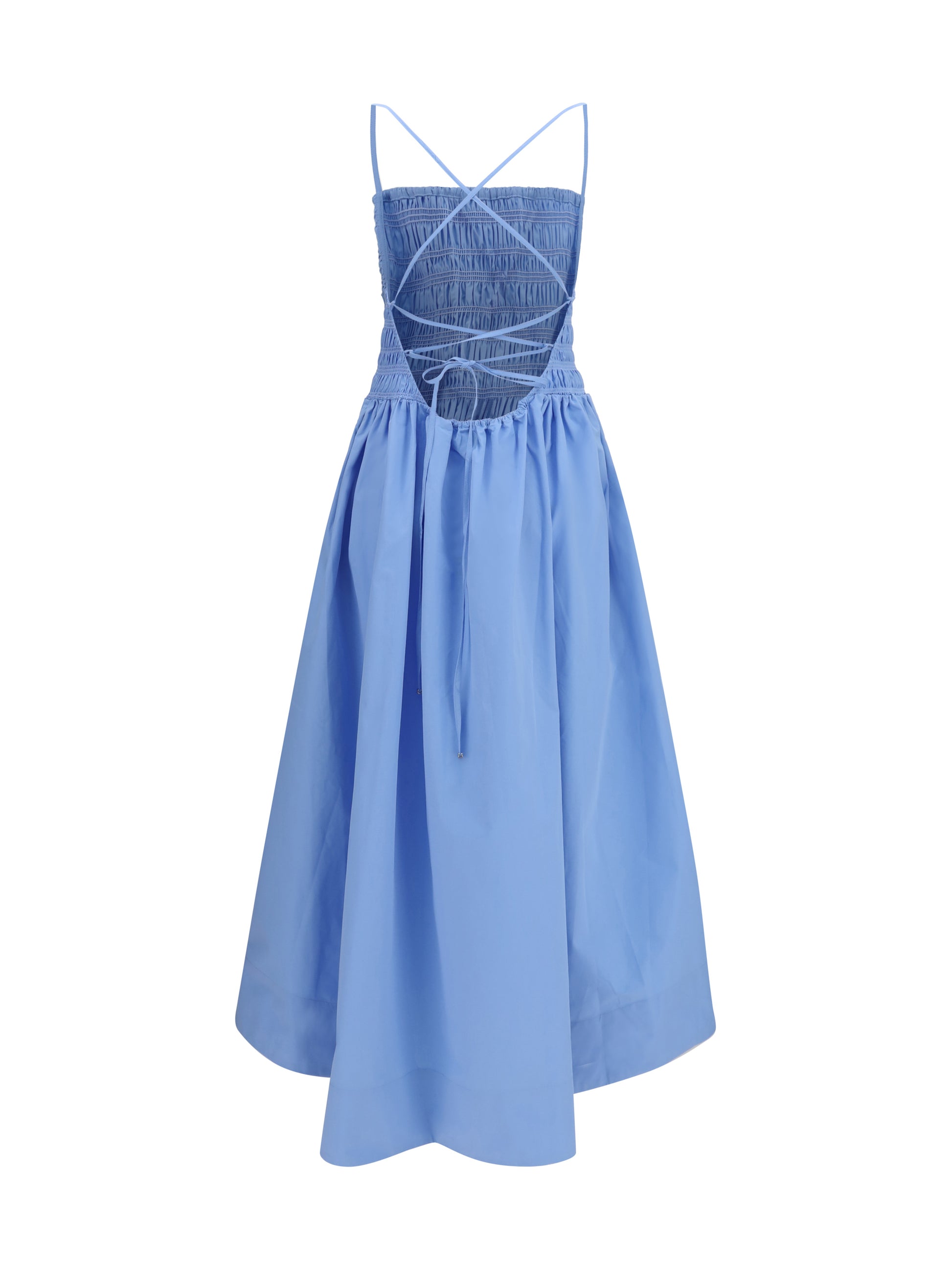 Ganni Women Poplin Maxi Dress GANNI