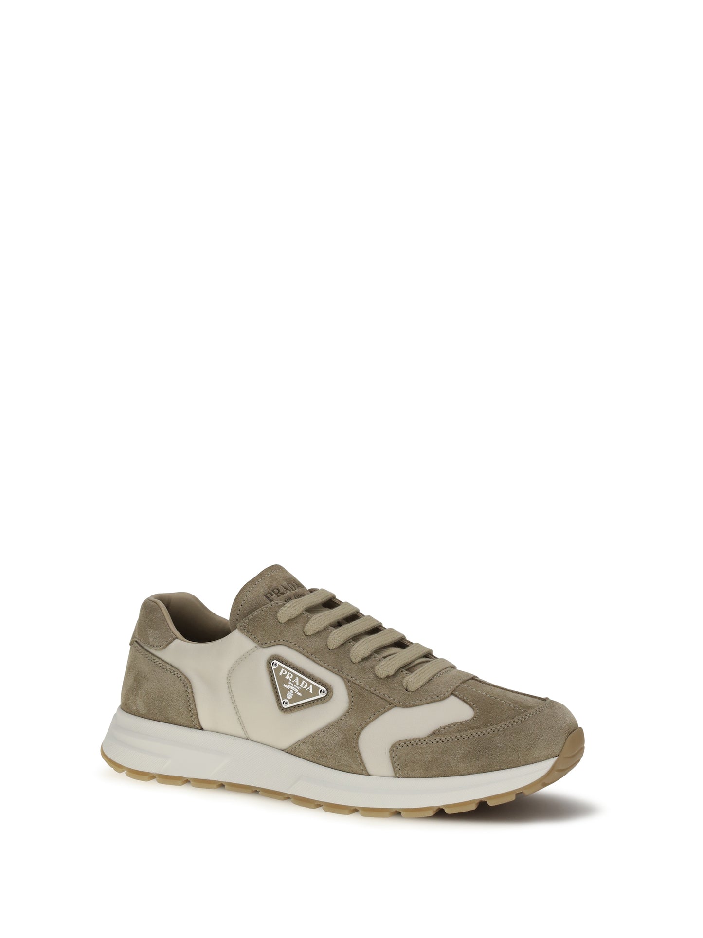 Prada Men Prax Sneakers In Suede And Re-Nylon PRADA