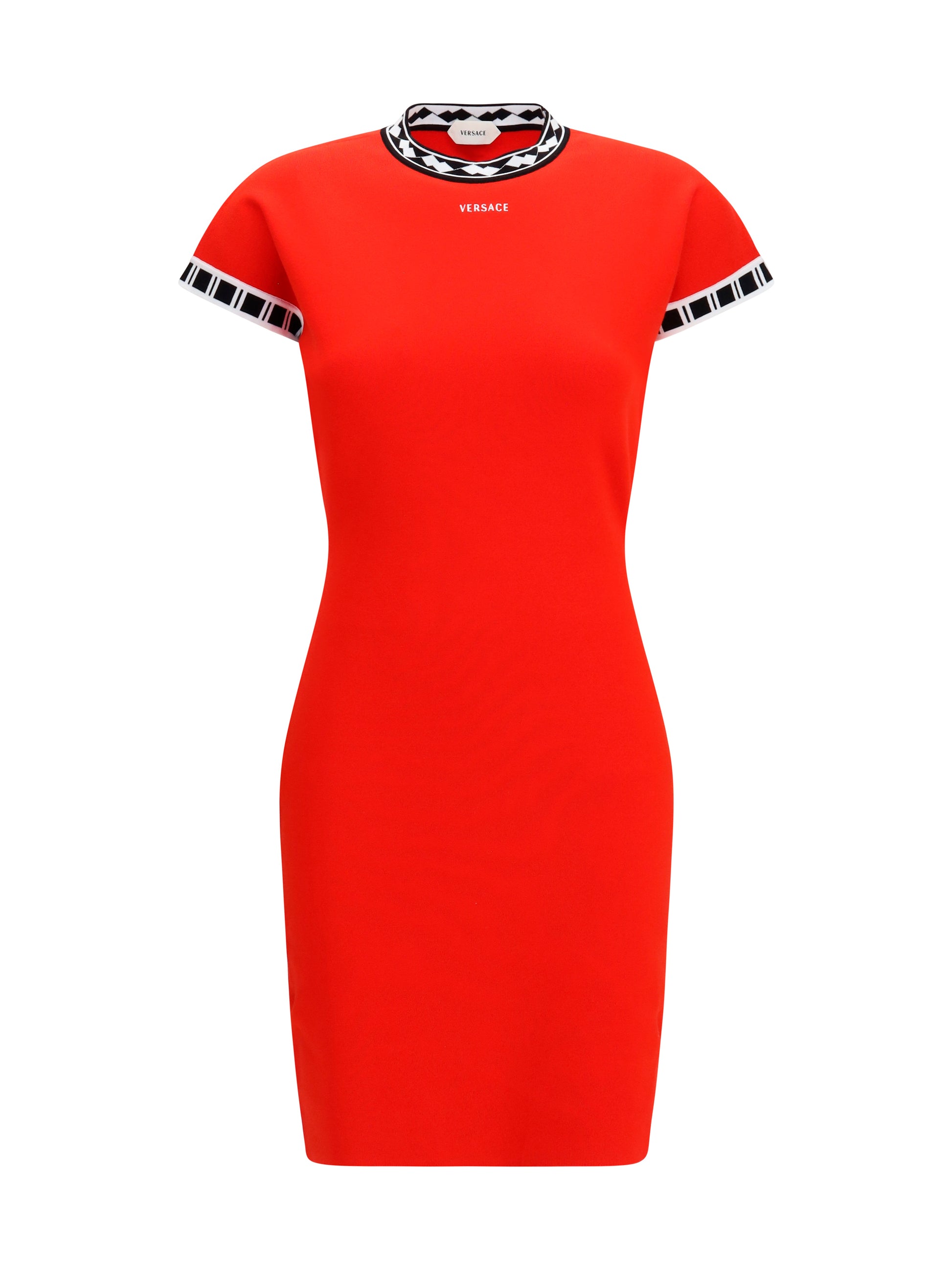 Versace Women Cotton Knit Mini Dress VERSACE