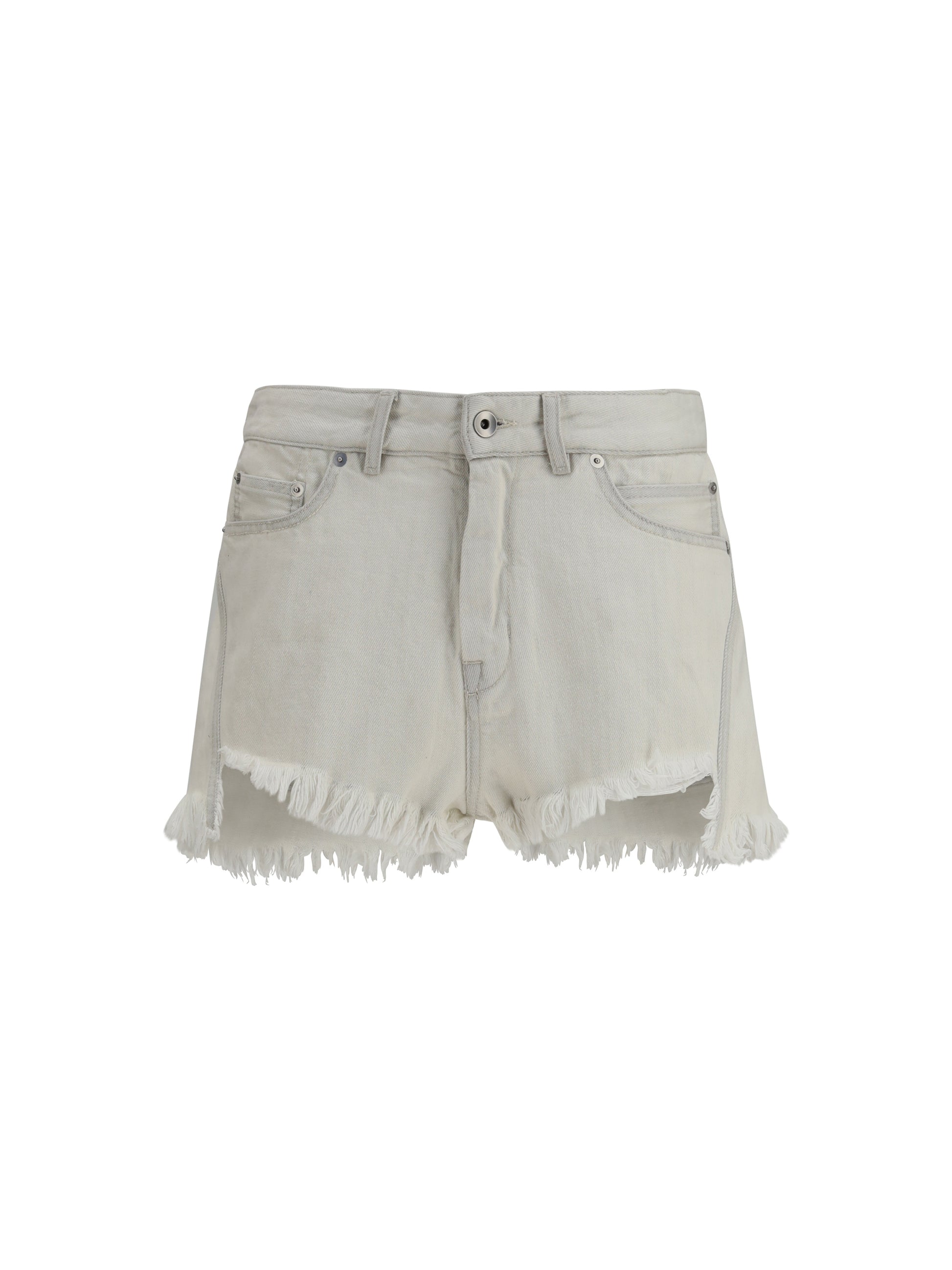 Rick Owens Women Shorts Temple Bias Cutoffs In Denim RICK OWENS