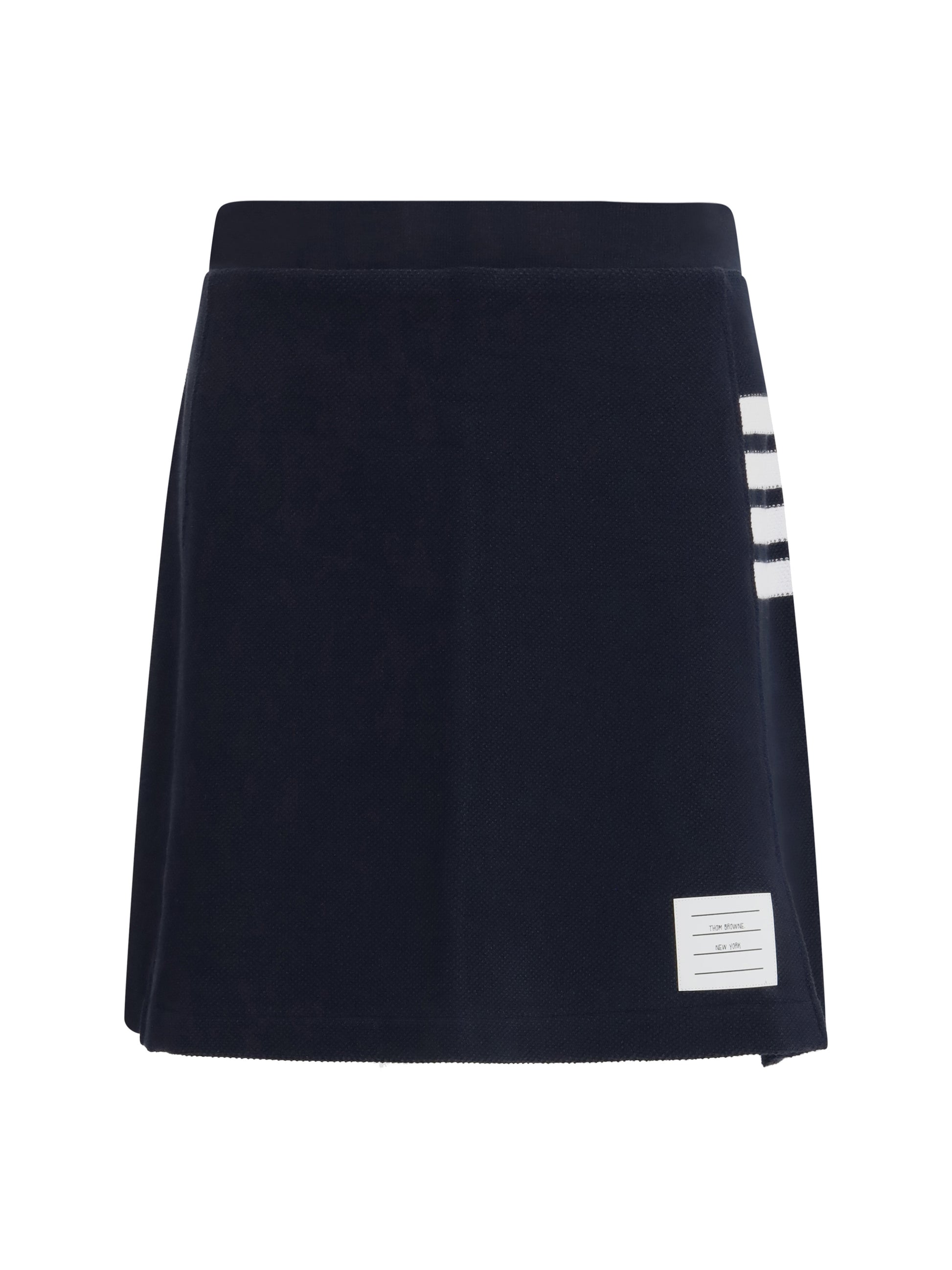 Thom Browne Women 4-Bar Piqué Mini Skirt THOM BROWNE