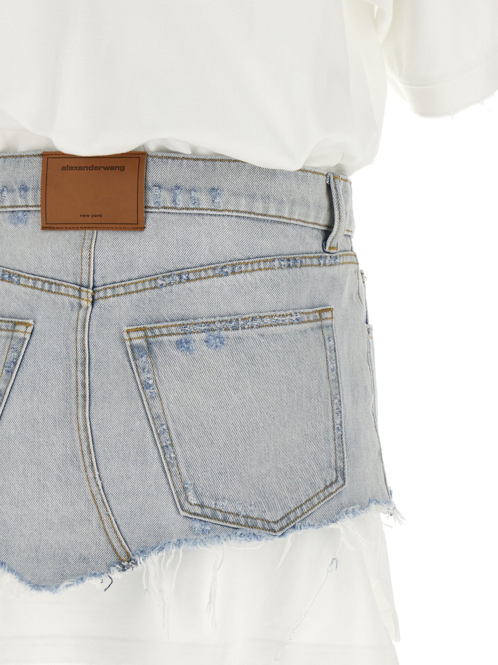 Alexander Wang Women Denim Skirt Polo Dress ALEXANDER WANG