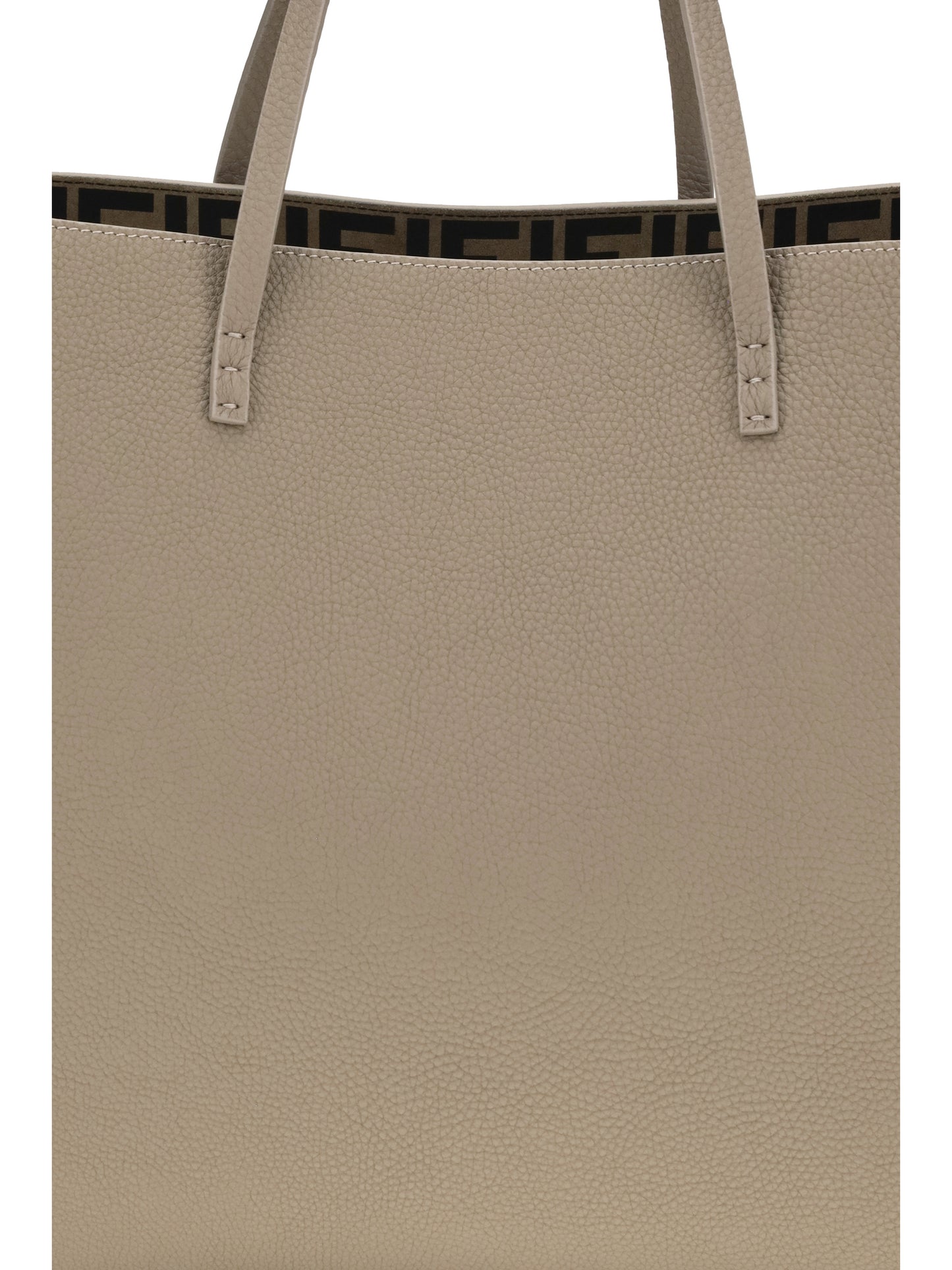 Fendi Women Medium Roll Roman Leather Shopping Bag FENDI