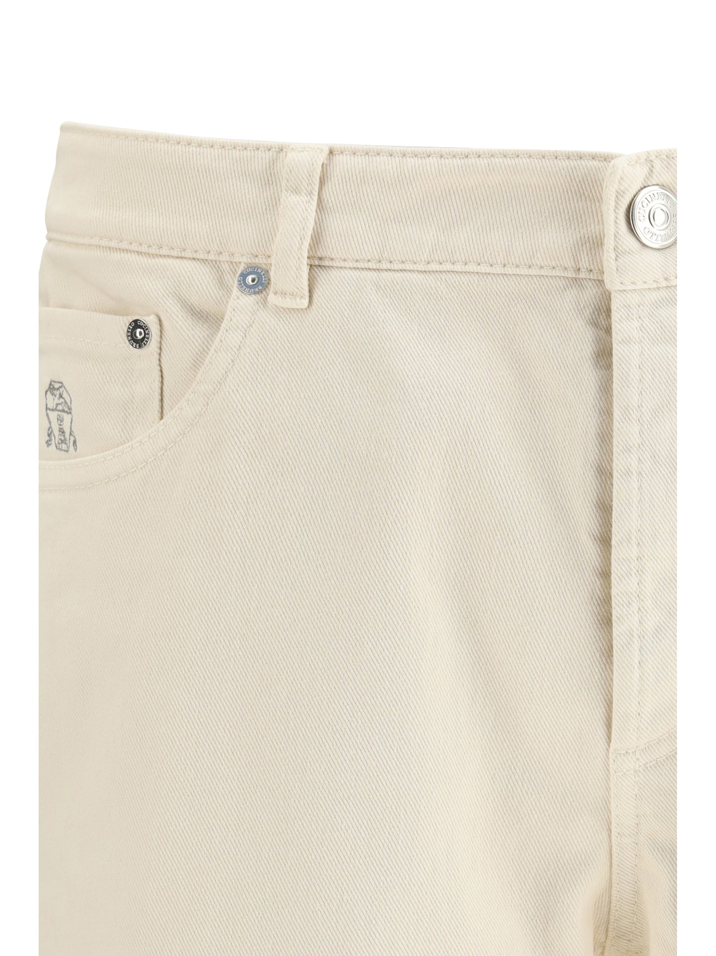 Brunello Cucinelli Men Jeans With Turn-Up Hem BRUNELLO CUCINELLI