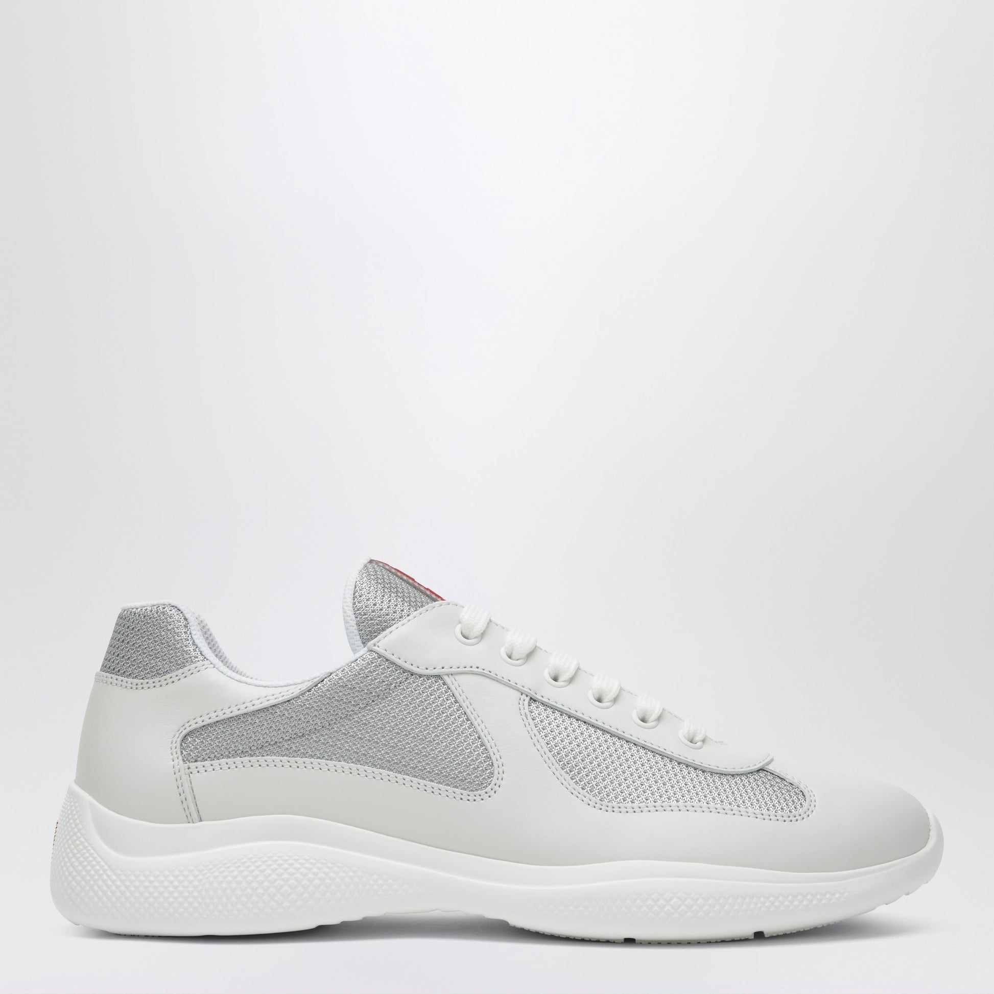 Prada White/Silver America's Cup Trainers Men PRADA