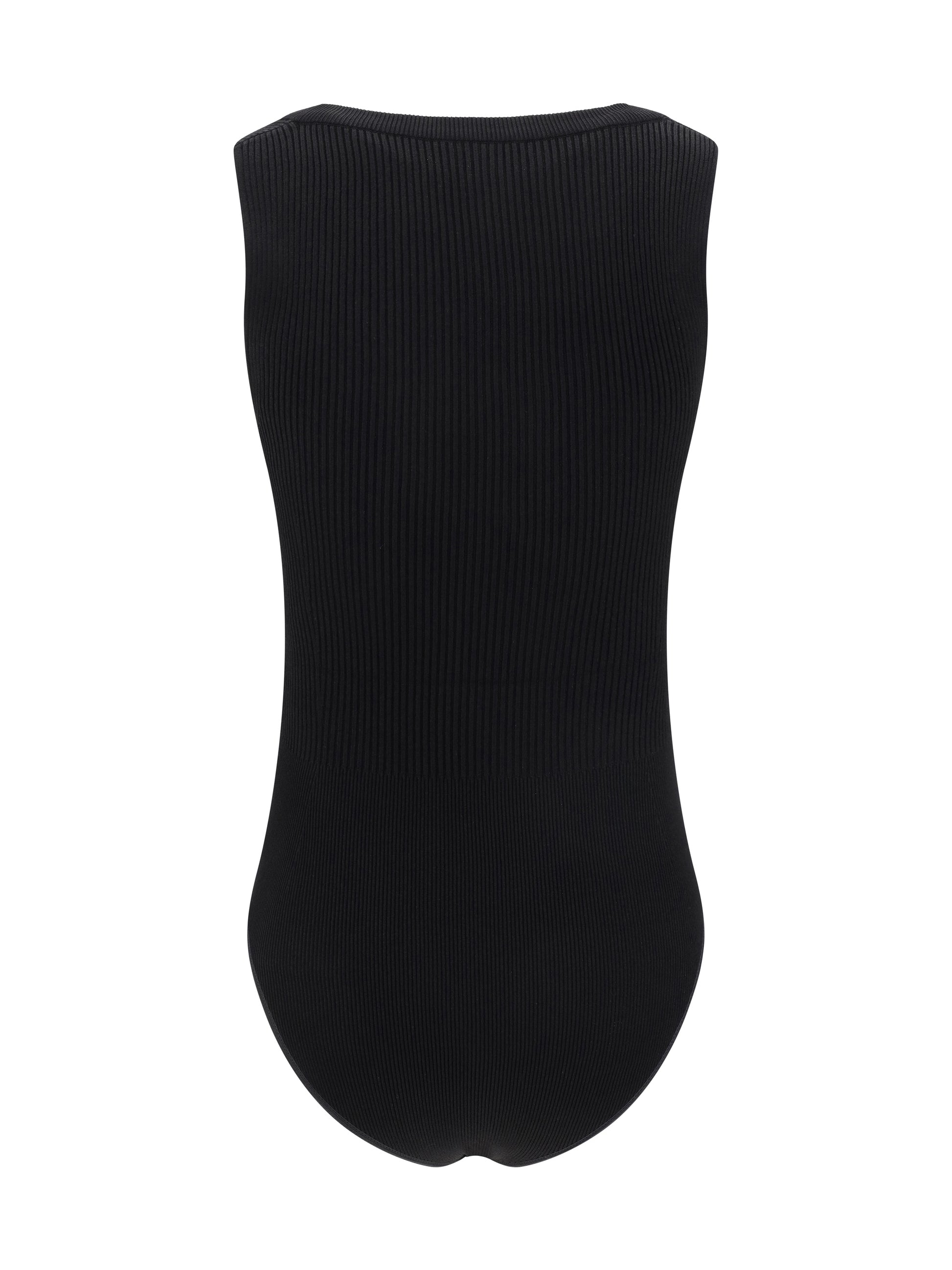 Alaïa Women Ribbed Design Bodysuit ALAIA