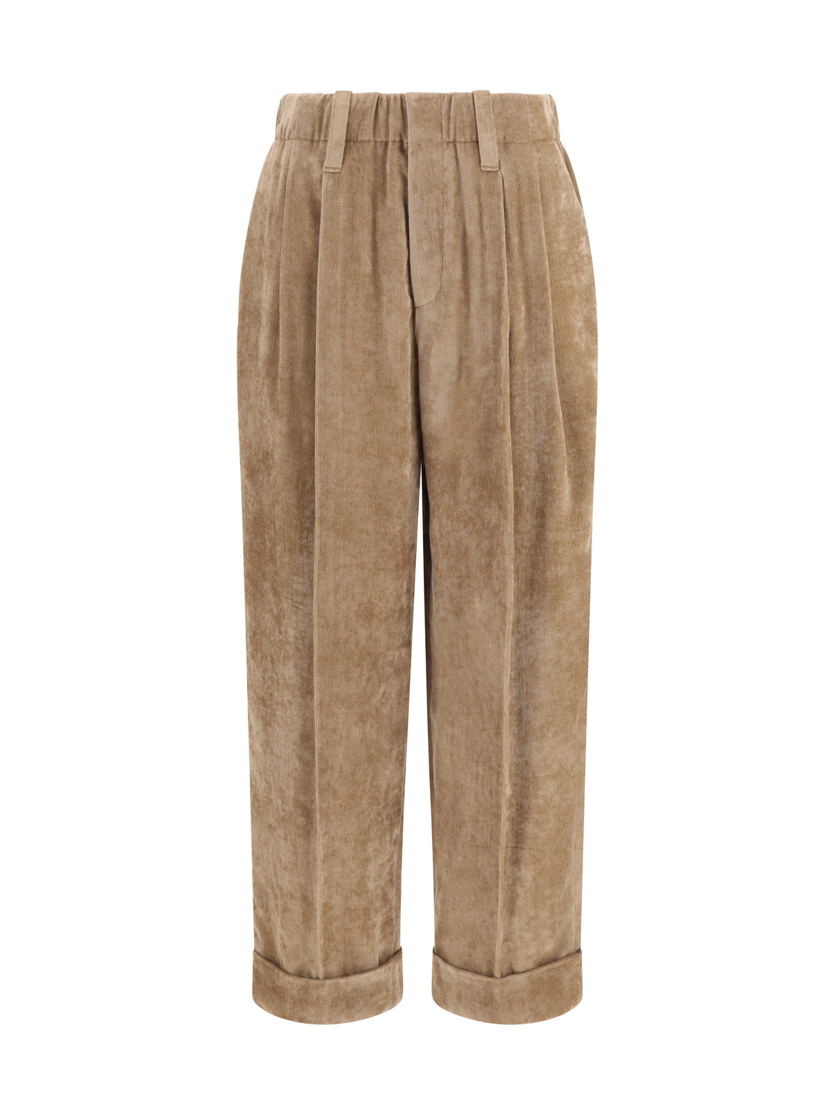 Brunello Cucinelli Women Corduroy Tailored Pants BRUNELLO CUCINELLI