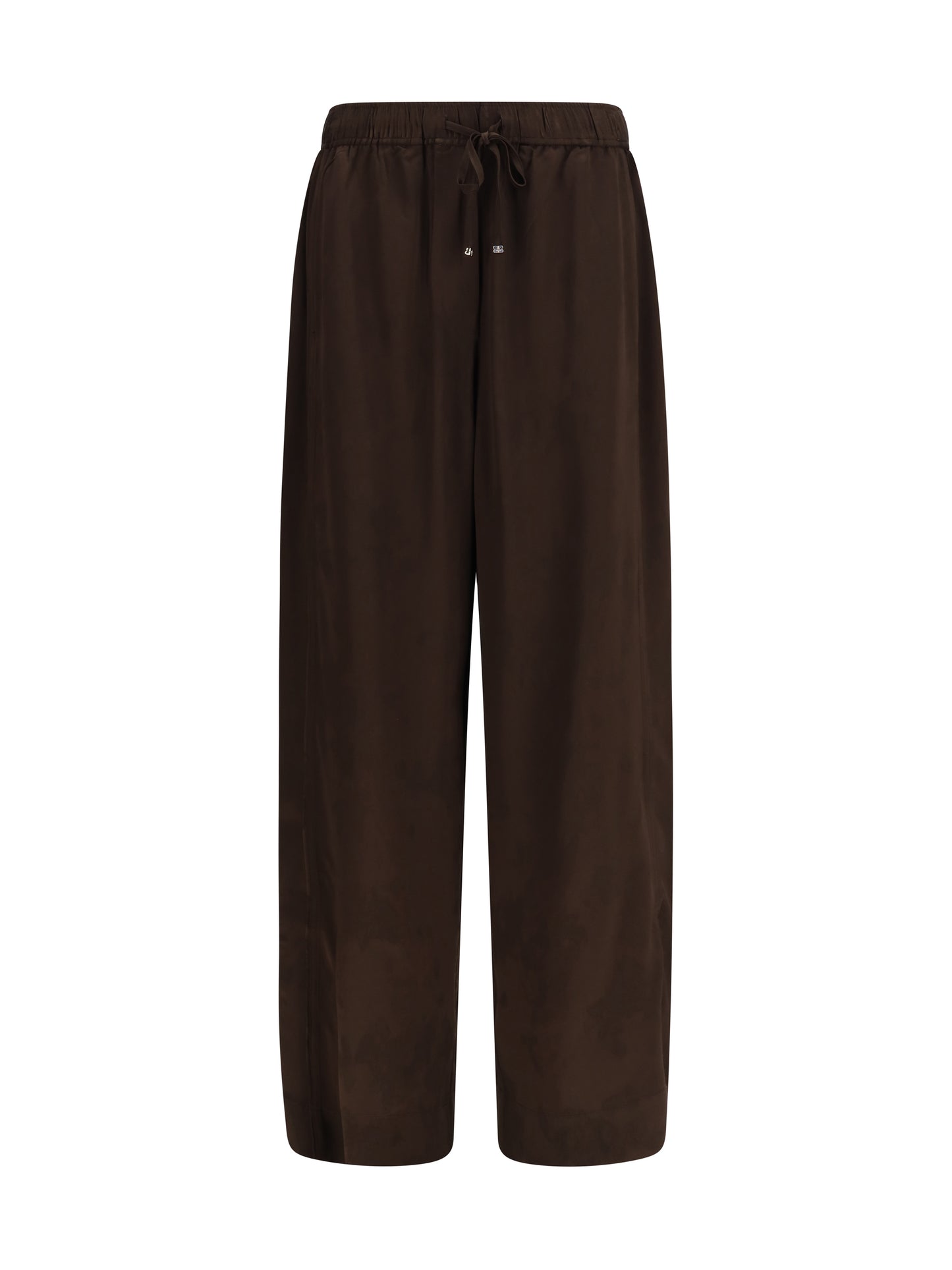 Ganni Women Satin Drawstring Pants GANNI