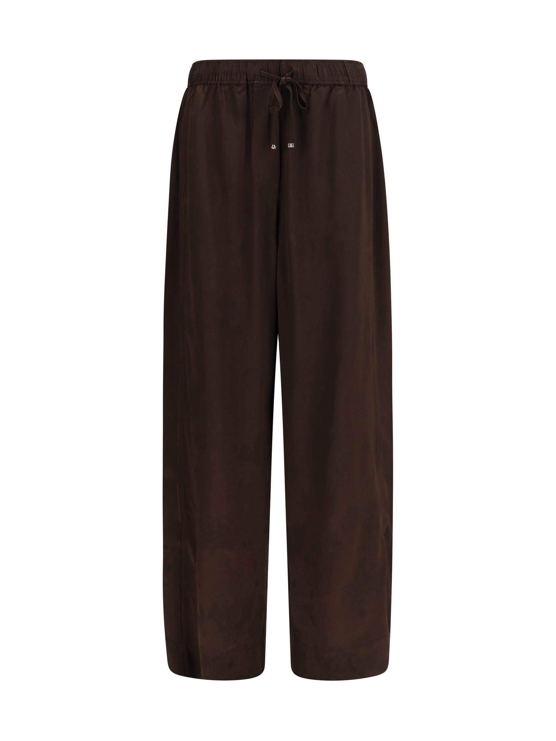 Ganni Women Satin Drawstring Pants GANNI