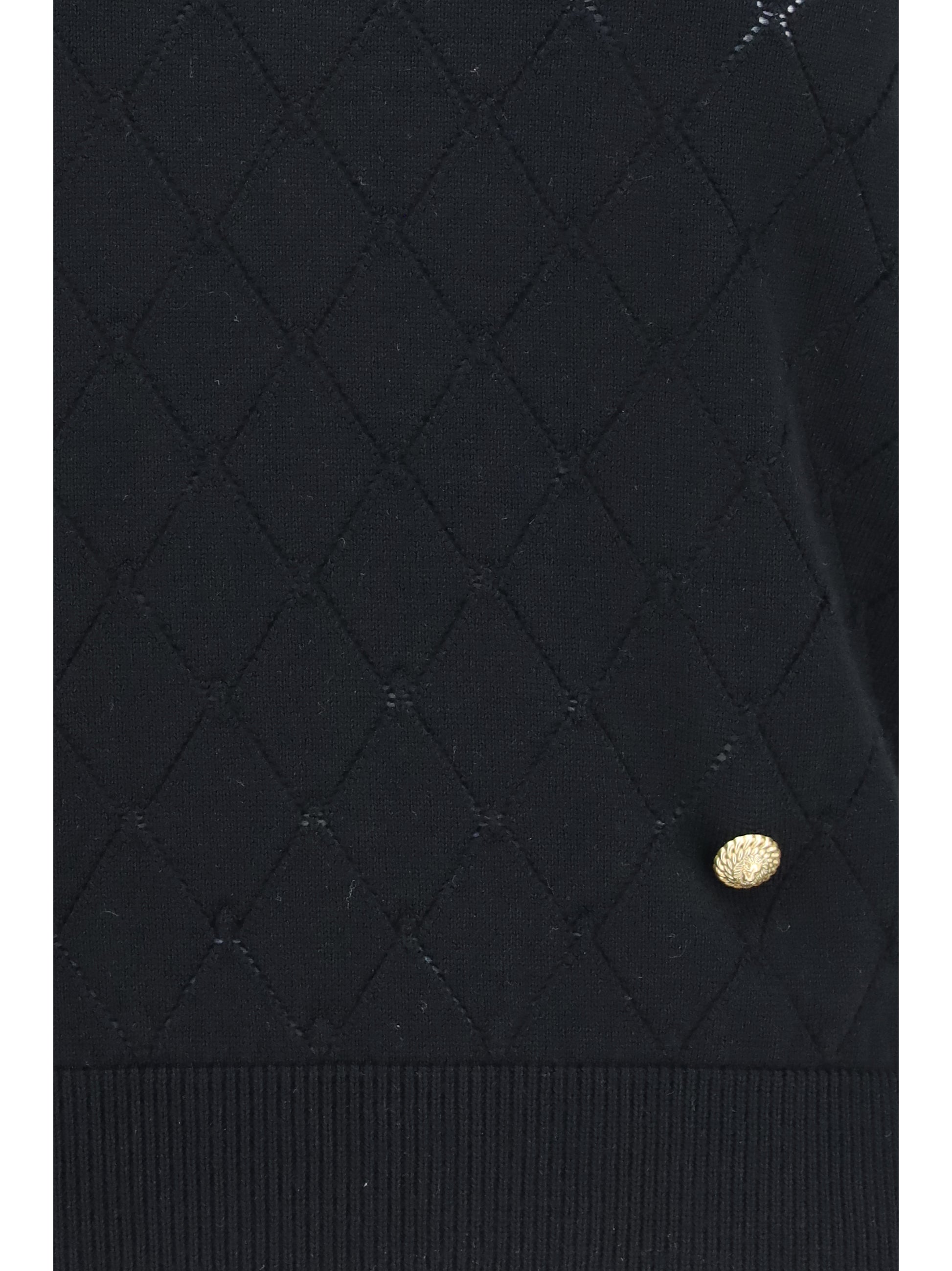 Balmain Women Sleeveless Wool Crewneck Top BALMAIN