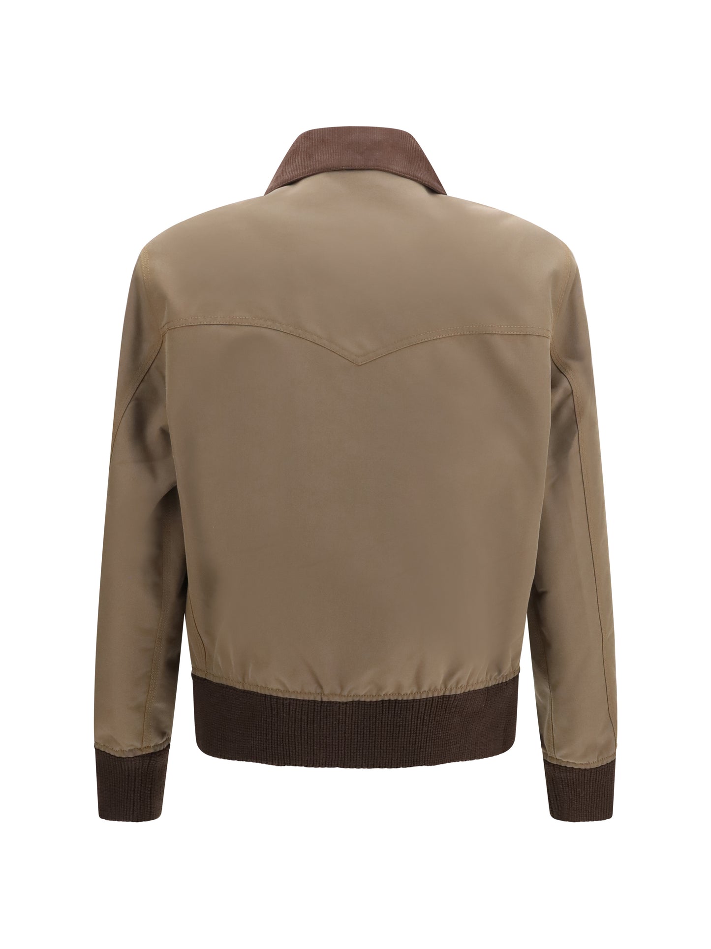Prada Men Jacket With Corduroy Collar PRADA