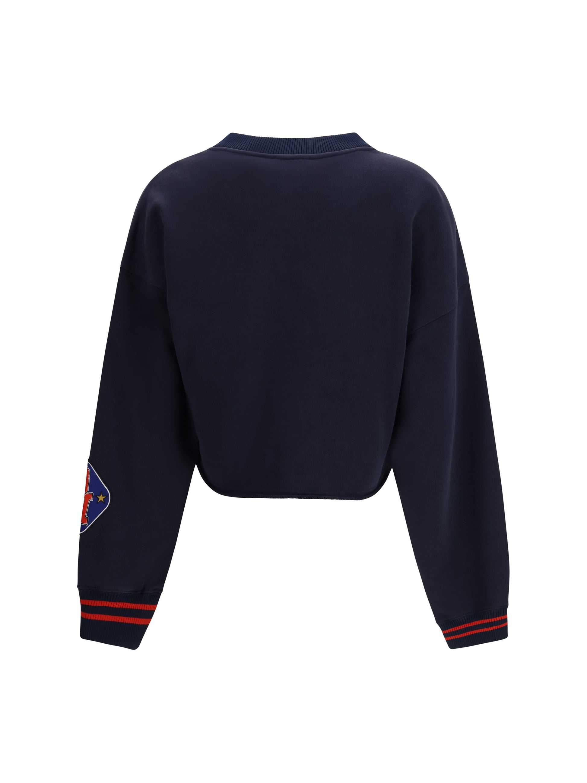 Off-White Women Royal Patch Cropped Sweatshirt OFF-WHITE