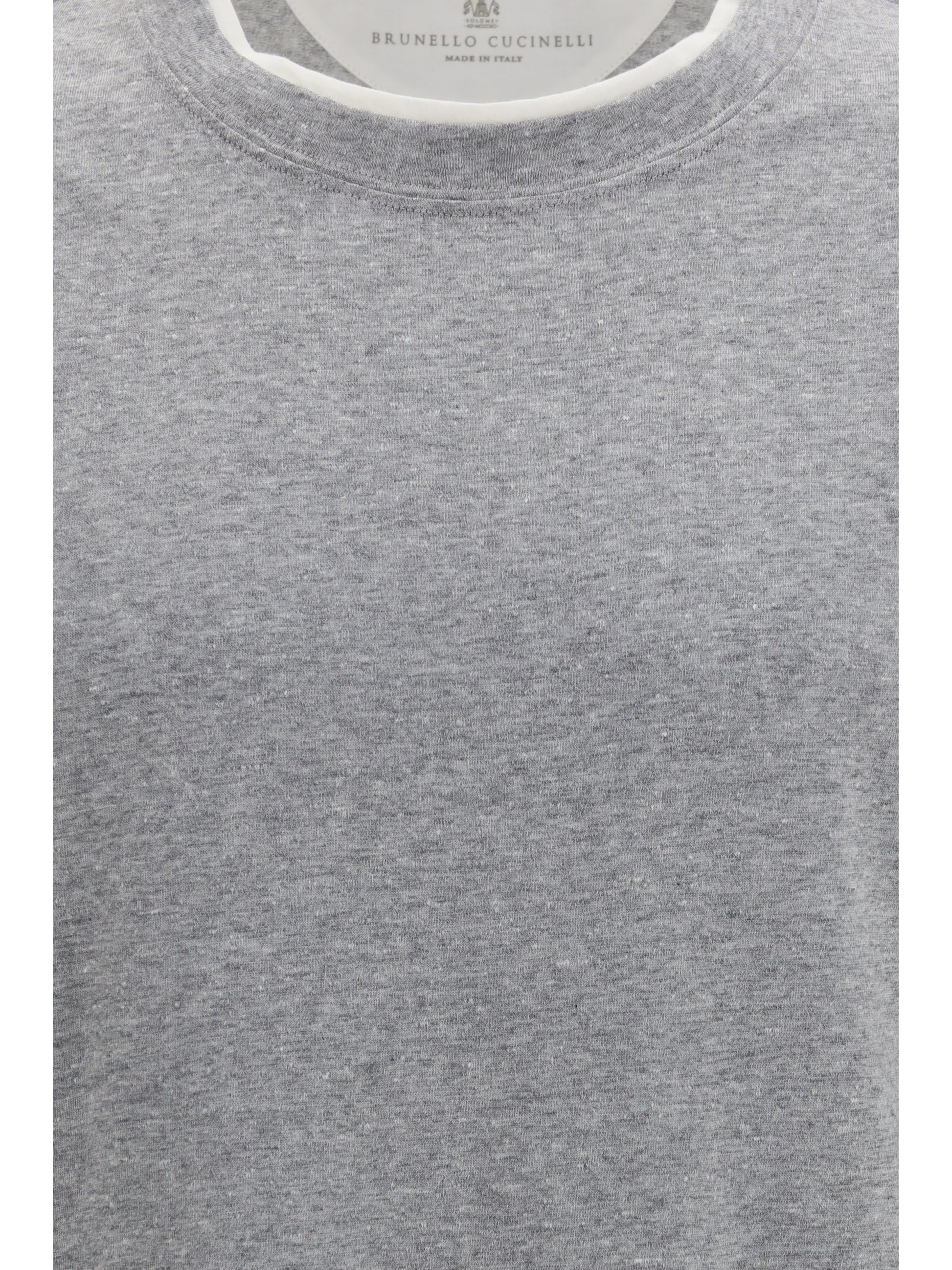 Brunello Cucinelli Men Short-Sleeve Cotton T-Shirt BRUNELLO CUCINELLI