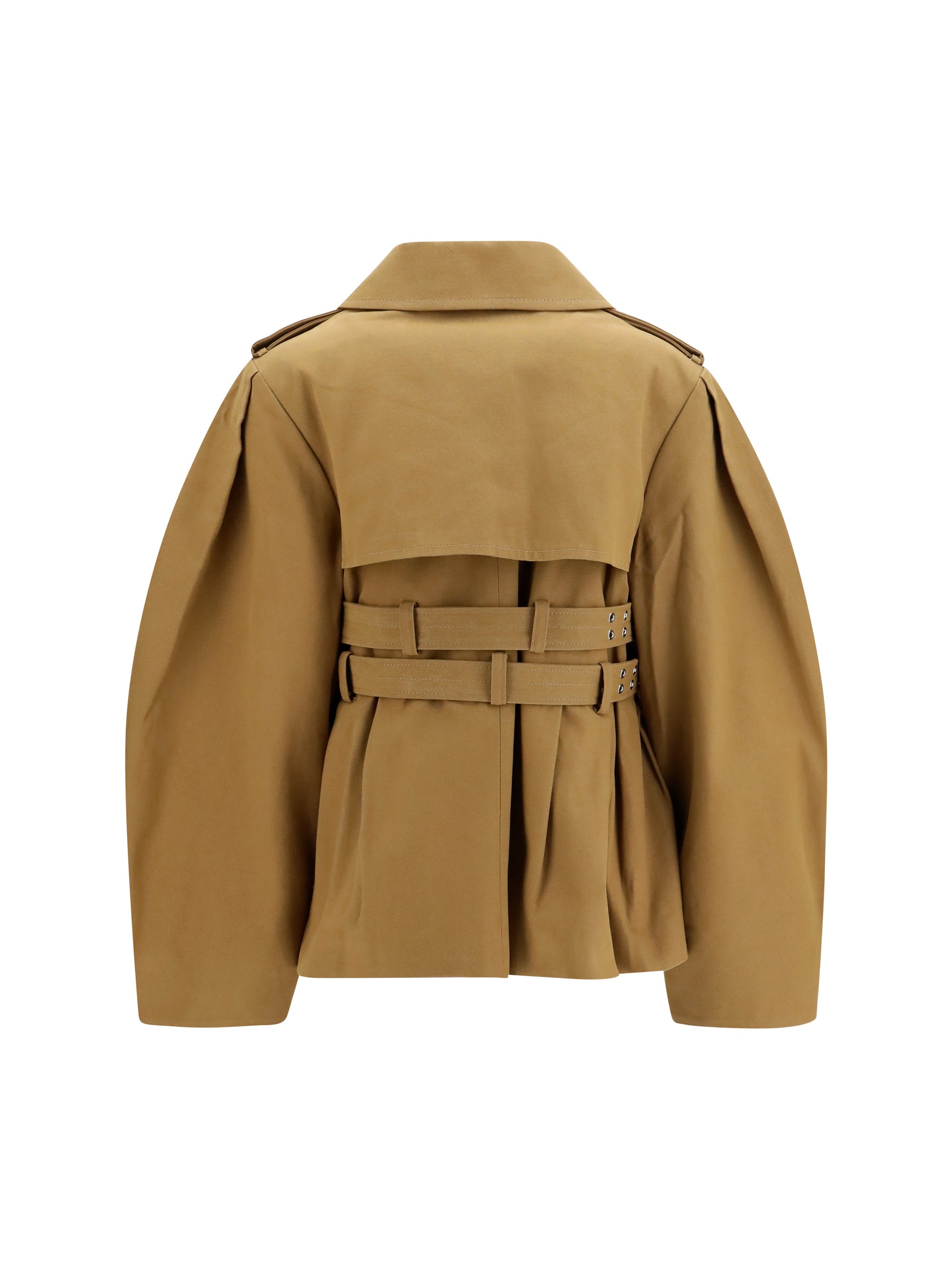 Ganni Women Canvas Jacket With Double Belt GANNI