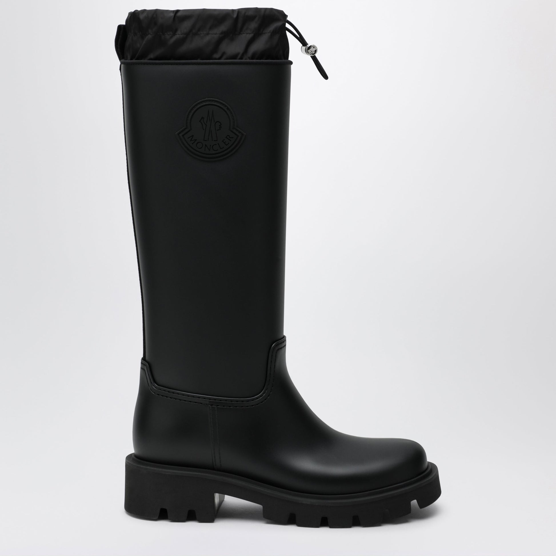 Moncler Kickstream High Rain Boots In Pvc Black Women MONCLER