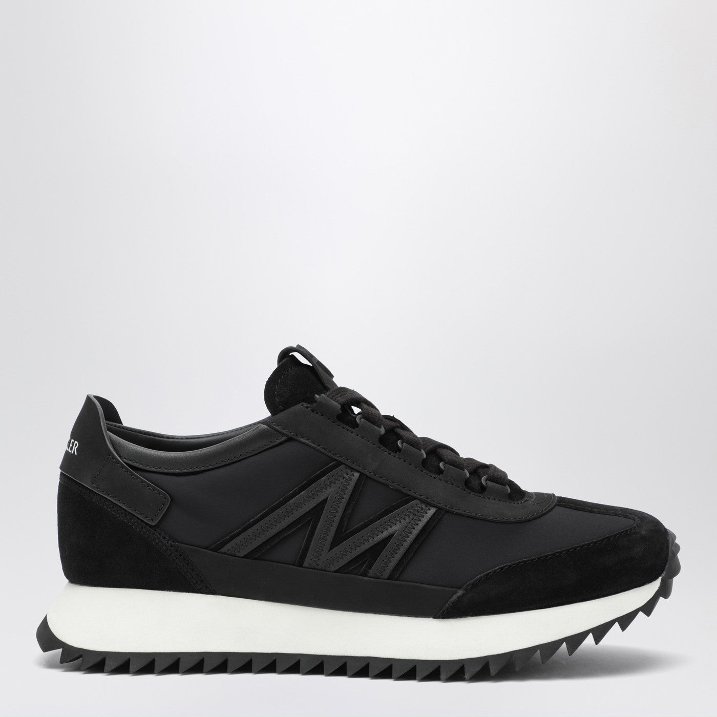 Moncler Pacey2 Sneakers In Black Suede And Nubuck Women MONCLER