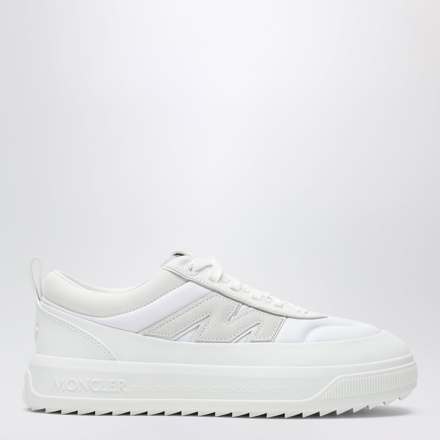 Moncler Altive Suede And Nubuck Leather Sneakers In White Men MONCLER