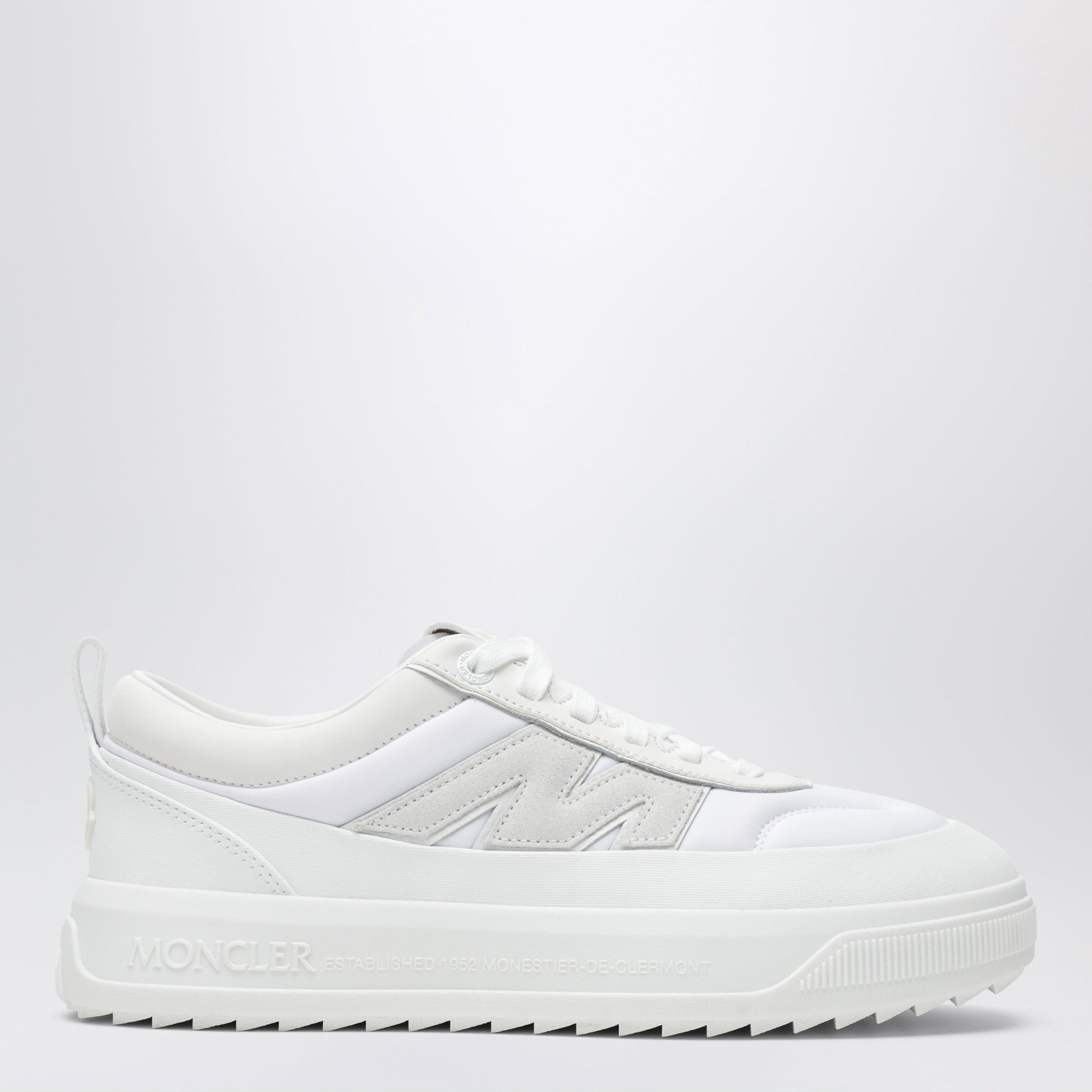 Moncler Altive Suede And Nubuck Leather Sneakers In White Men MONCLER