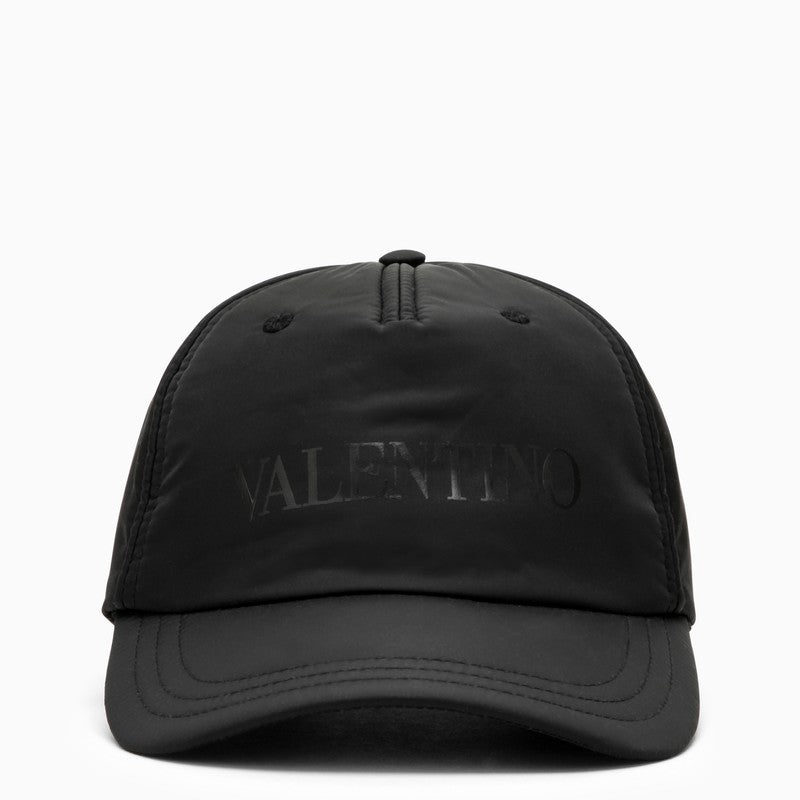 Valentino Garavani Black Baseball Cap With Logo Men