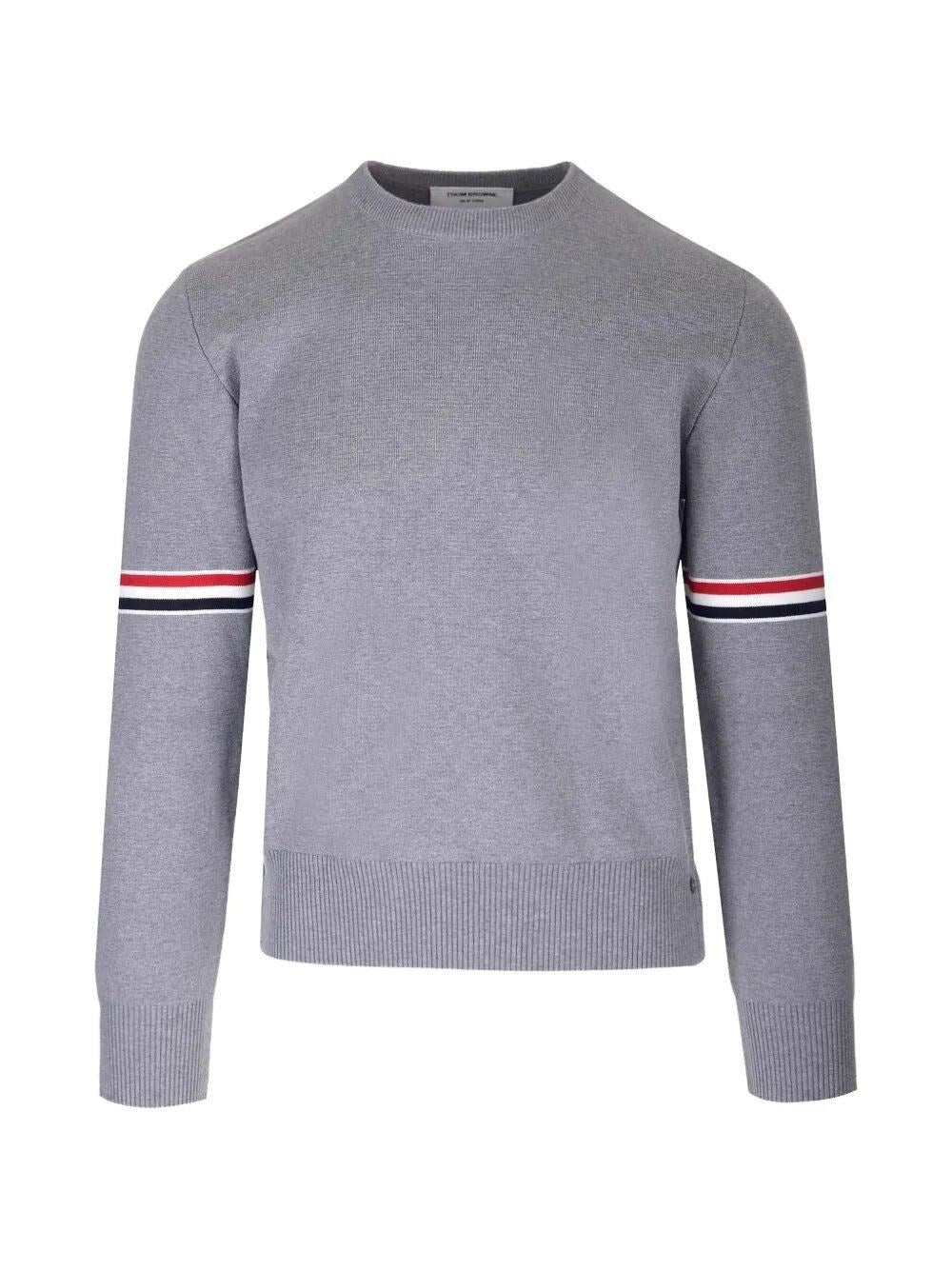 Thom Browne Men Milano Stitch Crew Neck Sweater THOM BROWNE