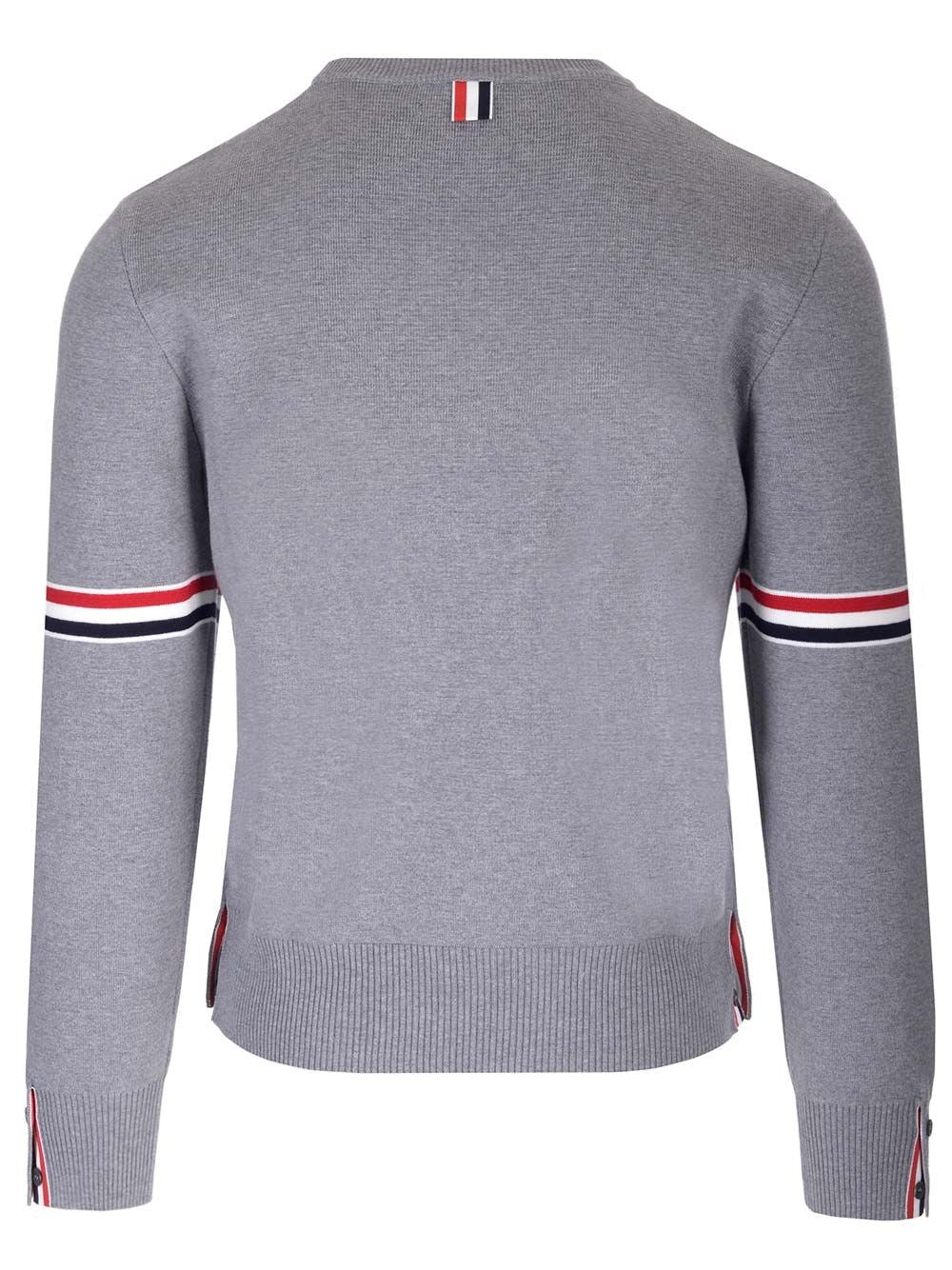 Thom Browne Men Milano Stitch Crew Neck Sweater