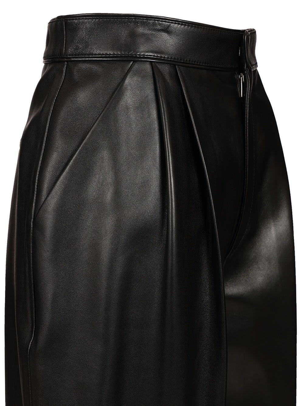 Bottega Veneta Women Shiny Leather Trousers BOTTEGA VENETA