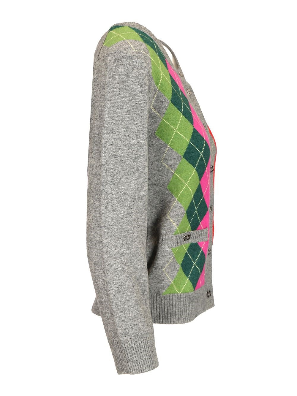 Ganni Women Checked Cardigan GANNI
