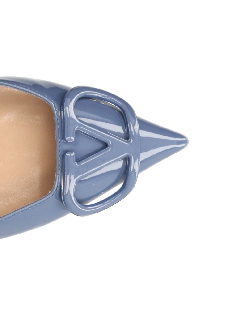 Valentino Garavani Women Vlogo Signature Patent Leather Slingback Pumps VALENTINO GARAVANI