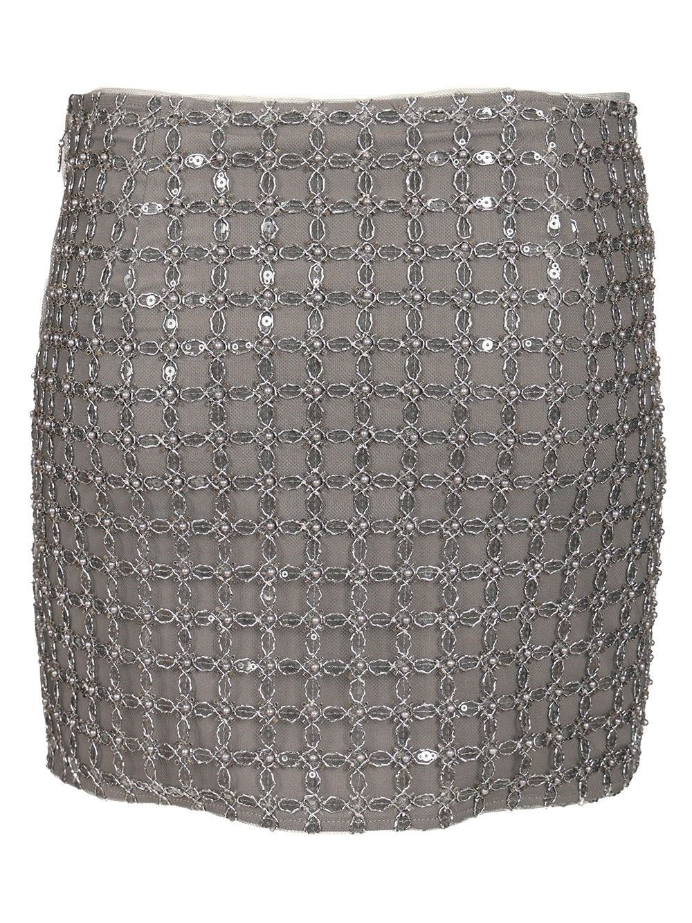 Rotate Women Beaded Mini Skirt ROTATE
