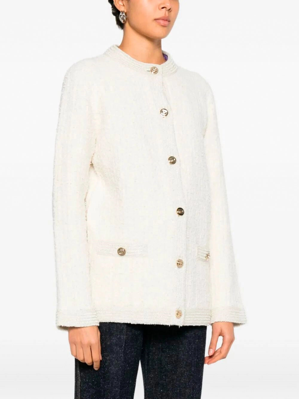 Gucci Women Long Sleeve Crew-Neck Cardigan GUCCI