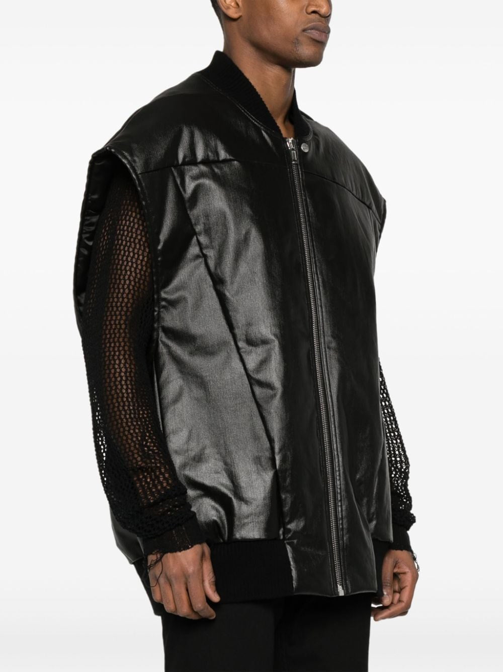 Rick Owens Men "Jumbo Filight" Vest In Coated Denim RICK OWENS