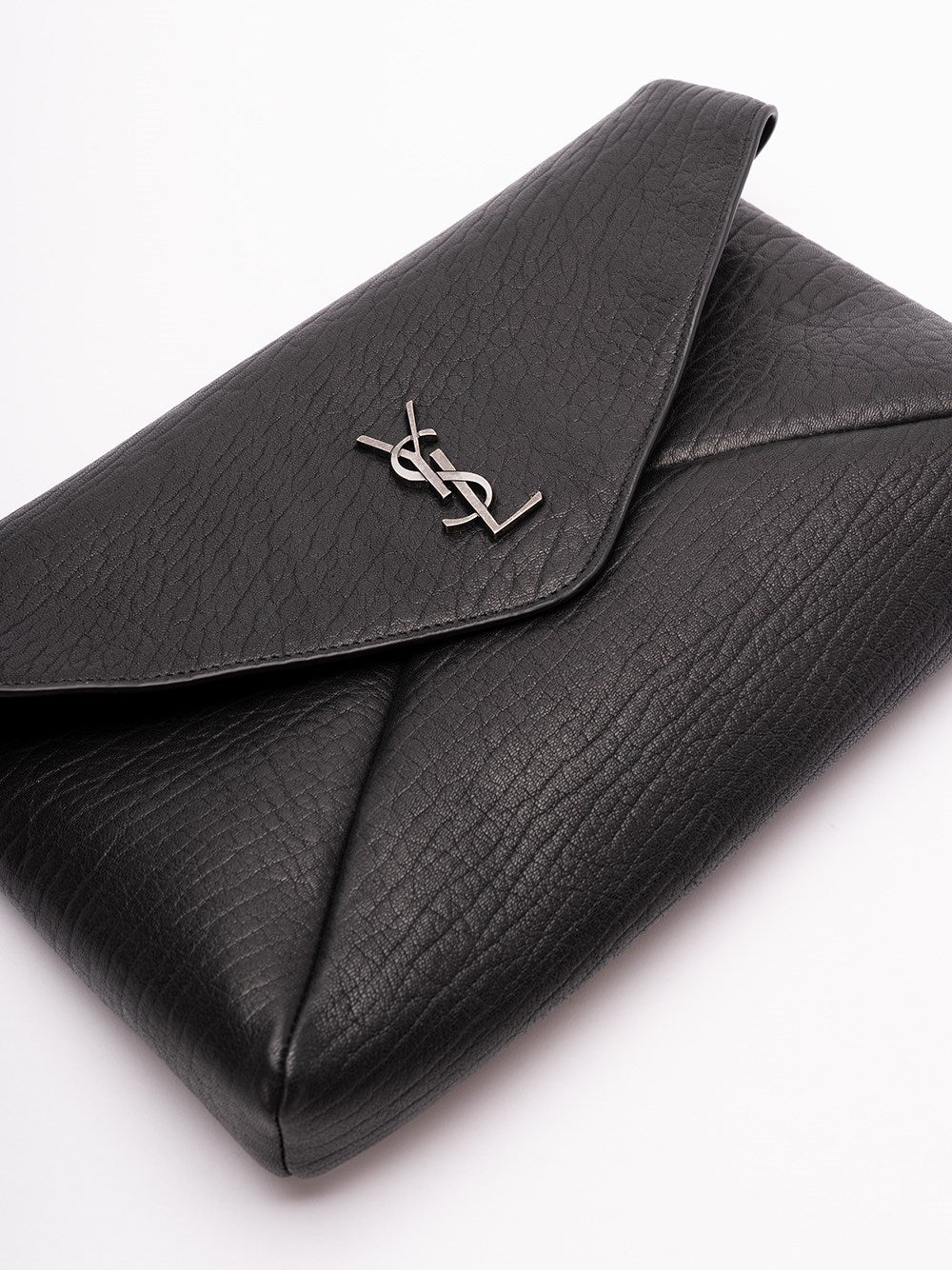 Saint Laurent Men Cassandre Large Envelope Pouch In Lambskin SAINT LAURENT