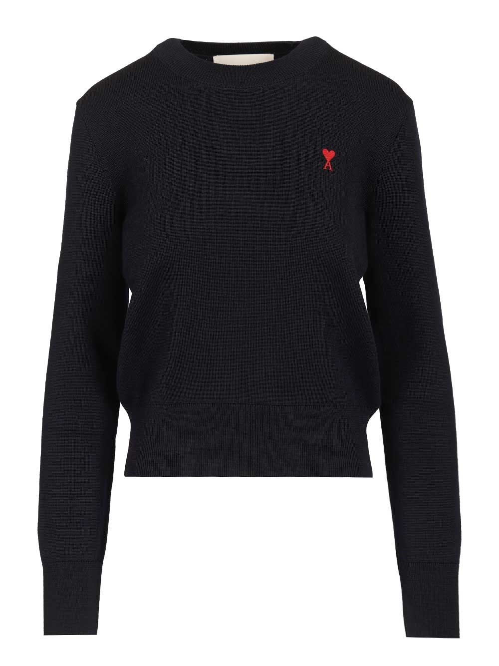 Ami Women Ami De Cœur Wool Sweater AMI PARIS