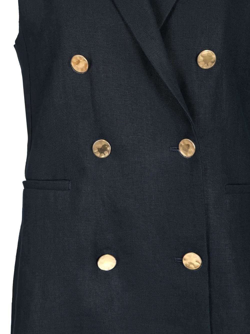 'S Max Mara Women Double-Breasted Vest S MAX MARA