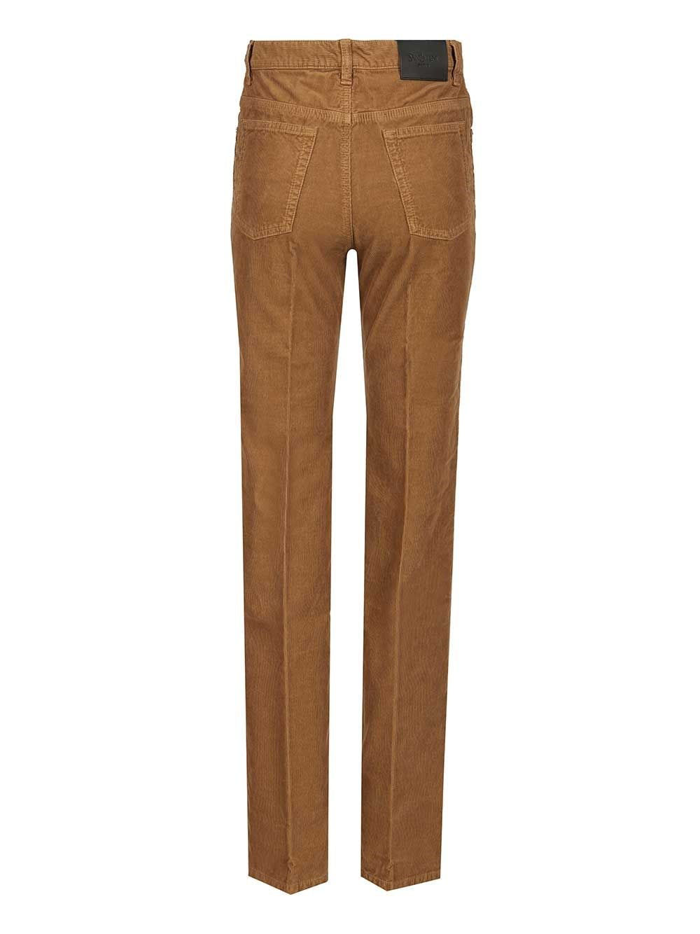 Saint Laurent Women "Clyde" Velvet Trousers SAINT LAURENT