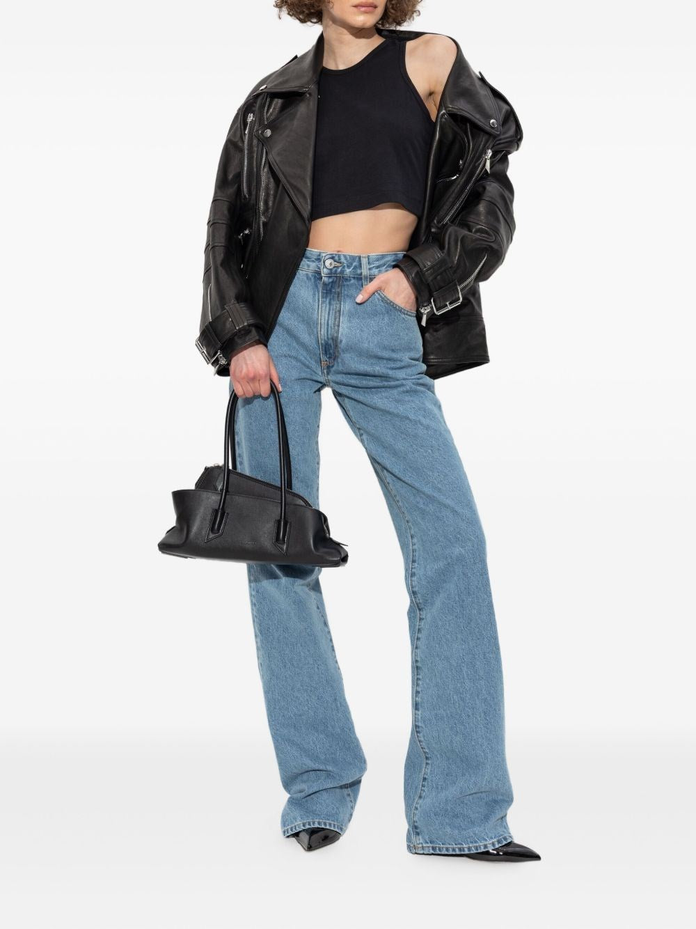 The Attico Women Denim Long Trousers THE ATTICO