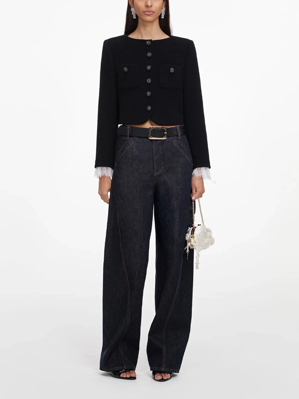 Self-Portrait Women Button Down Jacket SELF-PORTRAIT