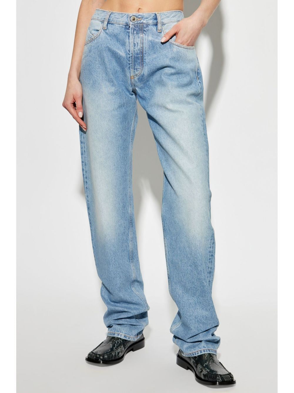 The Attico Women Coated Jeans THE ATTICO
