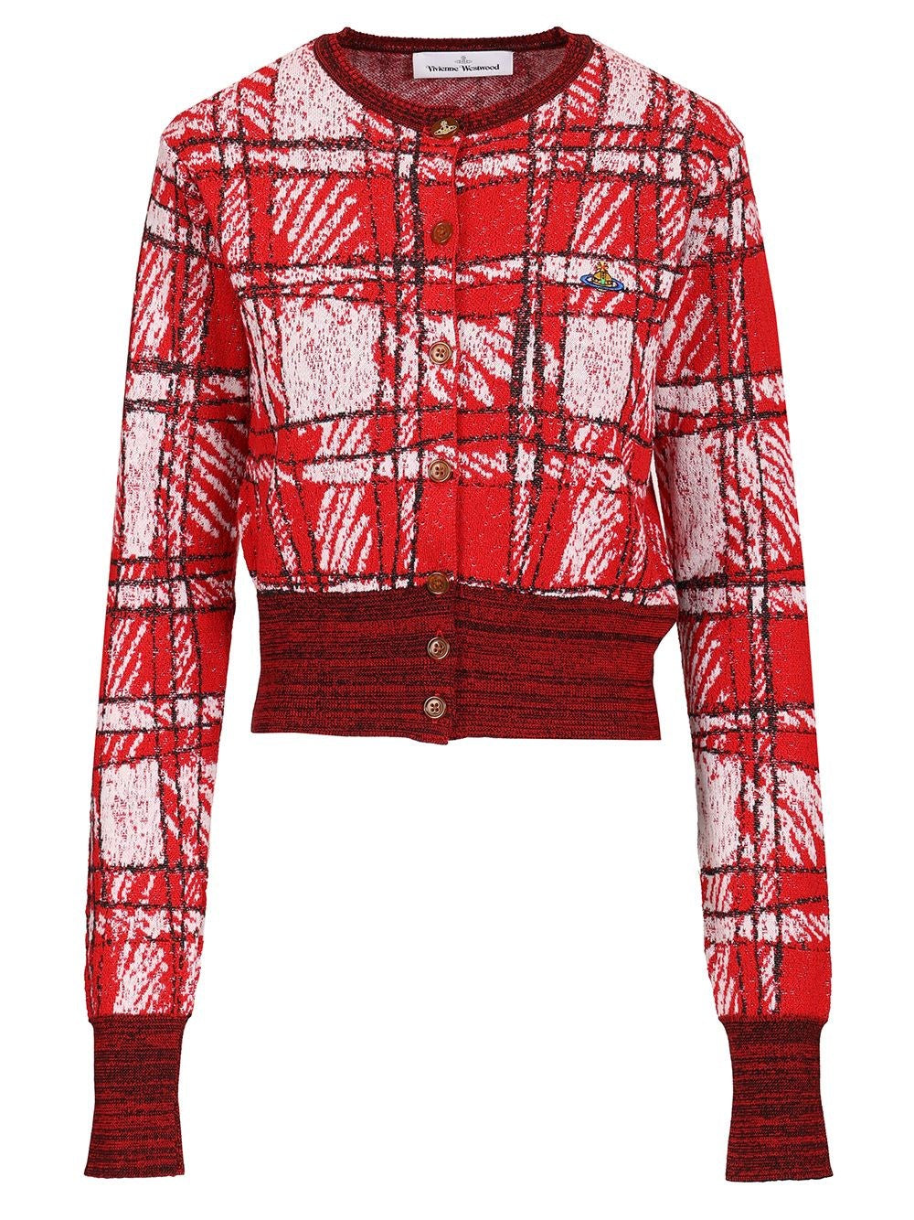Vivienne Westwood Women Cardigan Scribble Check VIVIENNE WESTWOOD