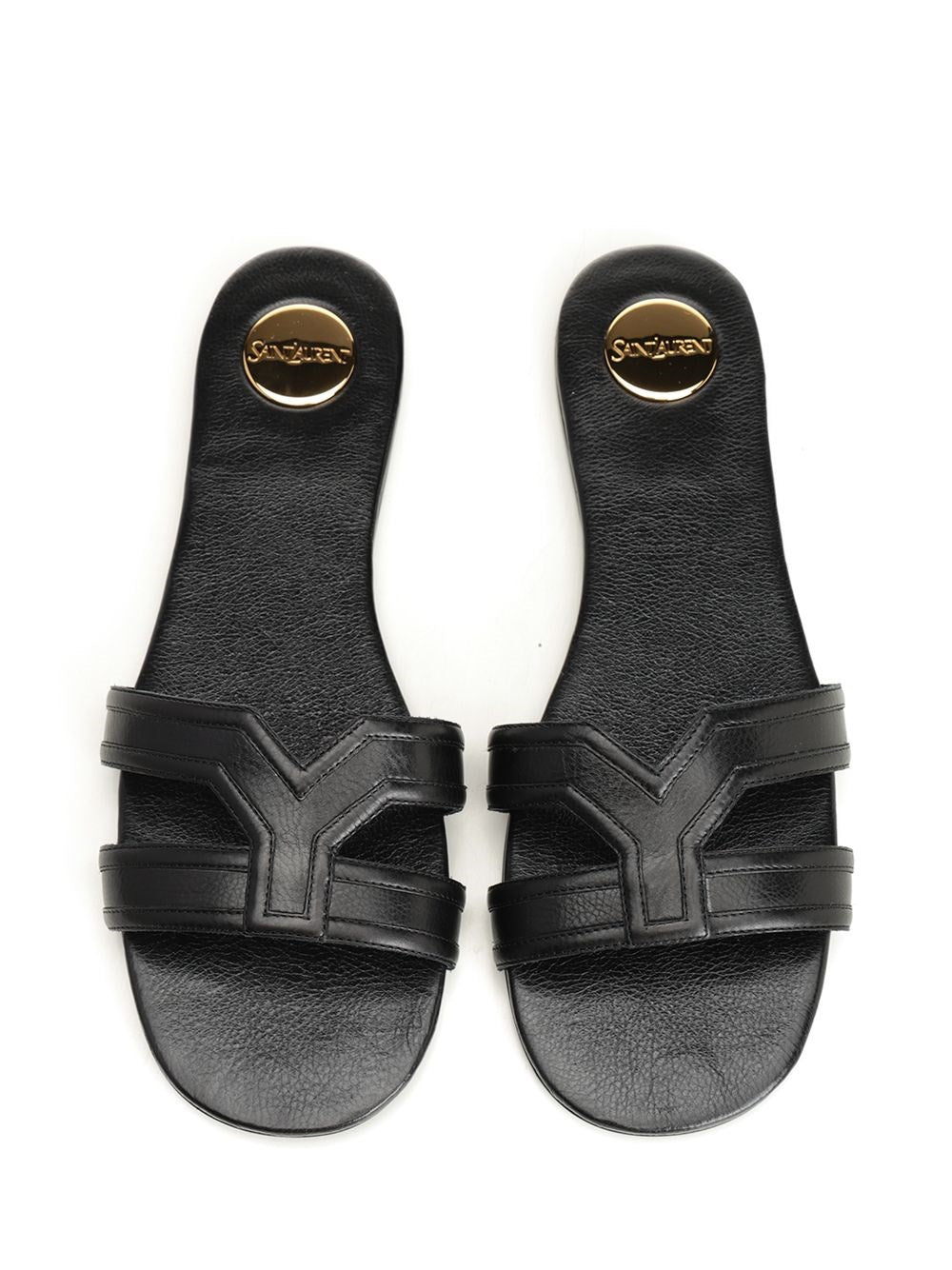 Saint Laurent Women Mabrouka Leather Sandals SAINT LAURENT