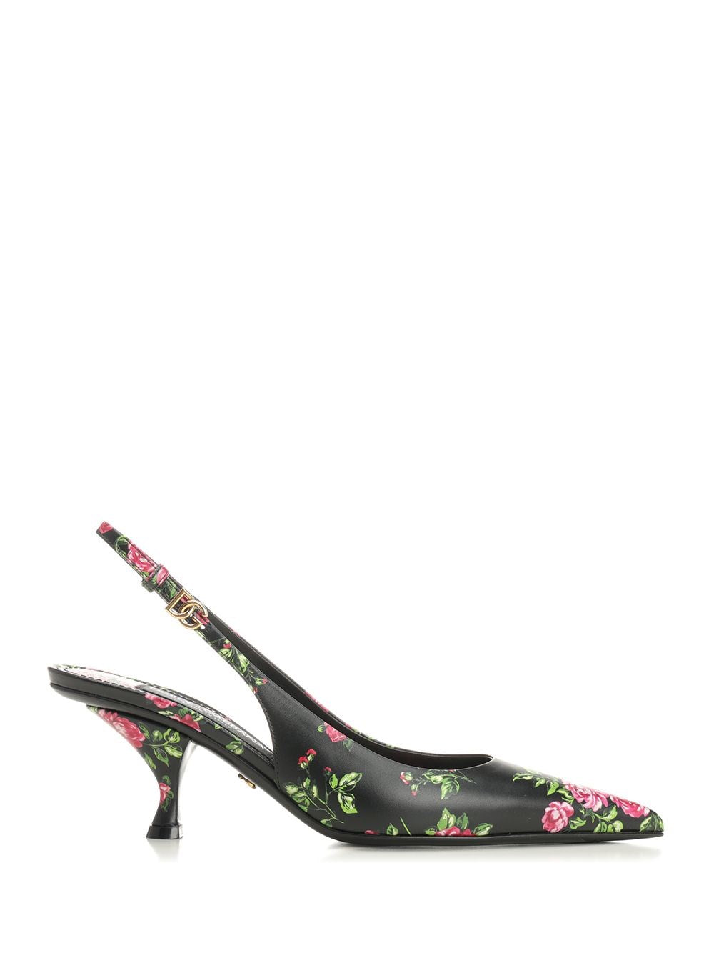 Dolce & Gabbana Women Lollo Slingback In Printed Leather DOLCE & GABBANA