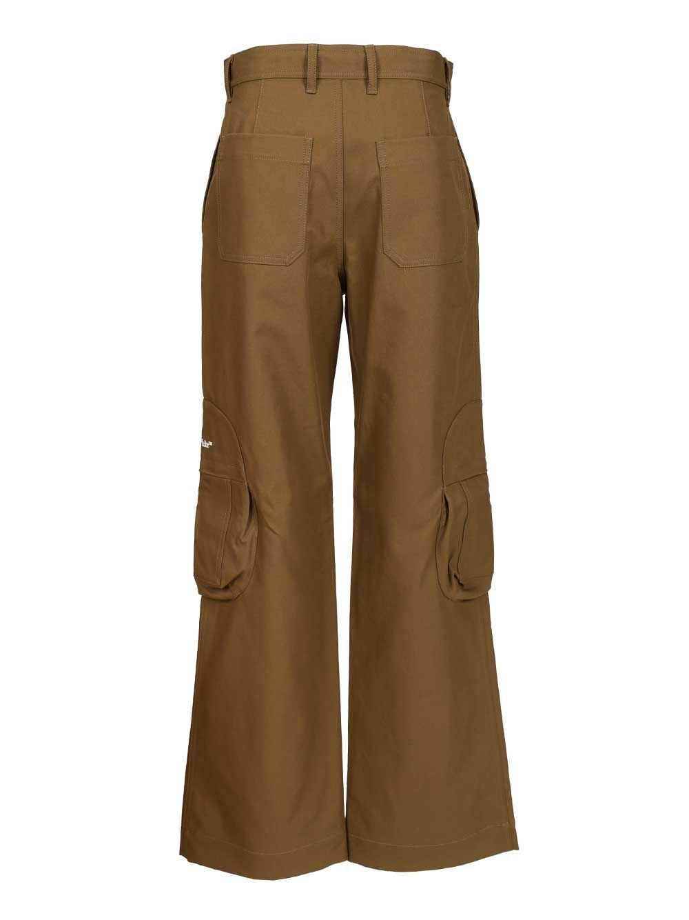 Off-White Men Bookish Cotton Cargo Pant OFF-WHITE